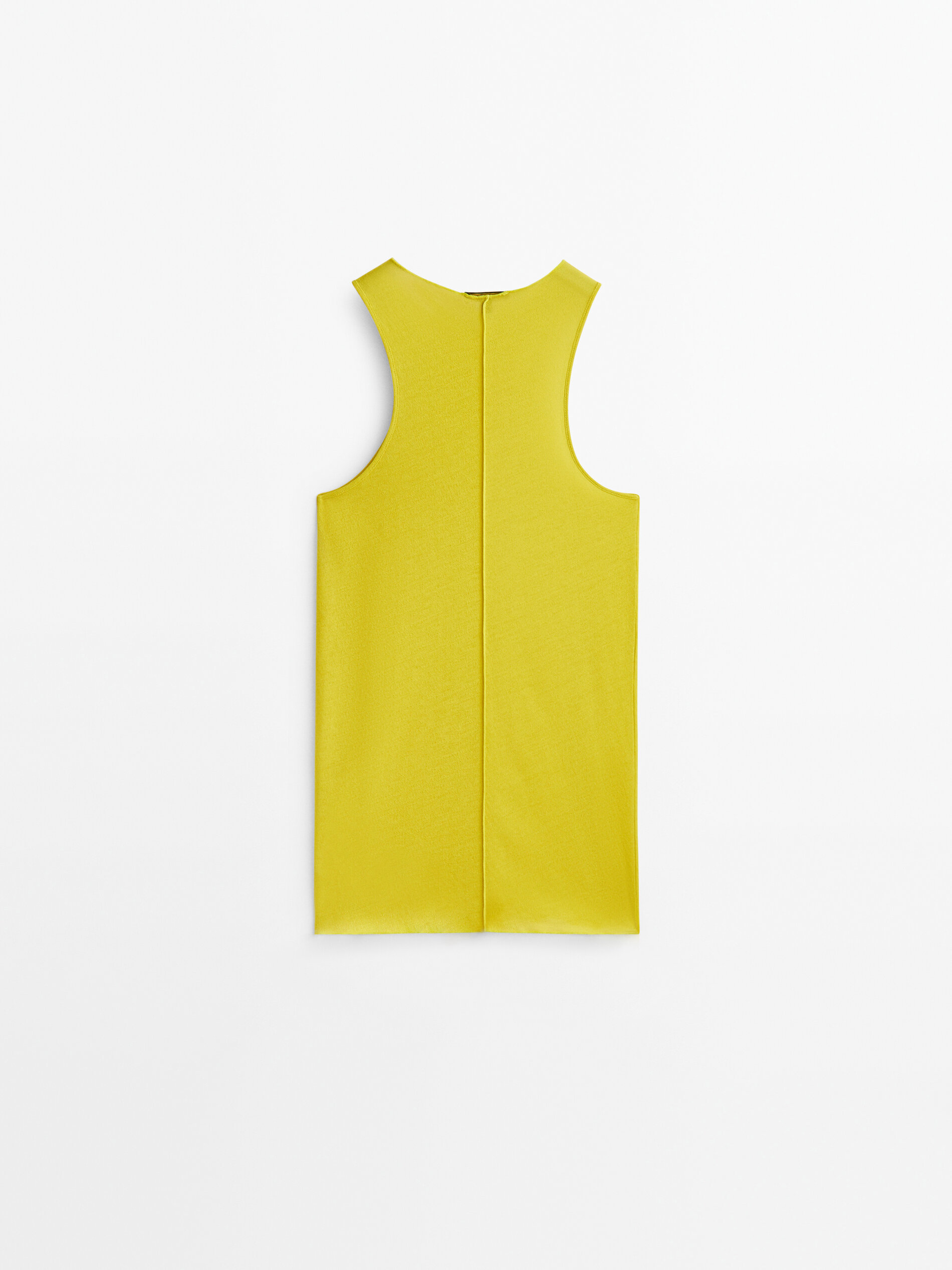 Camiseta sin mangas crepe nervio central - LIMA