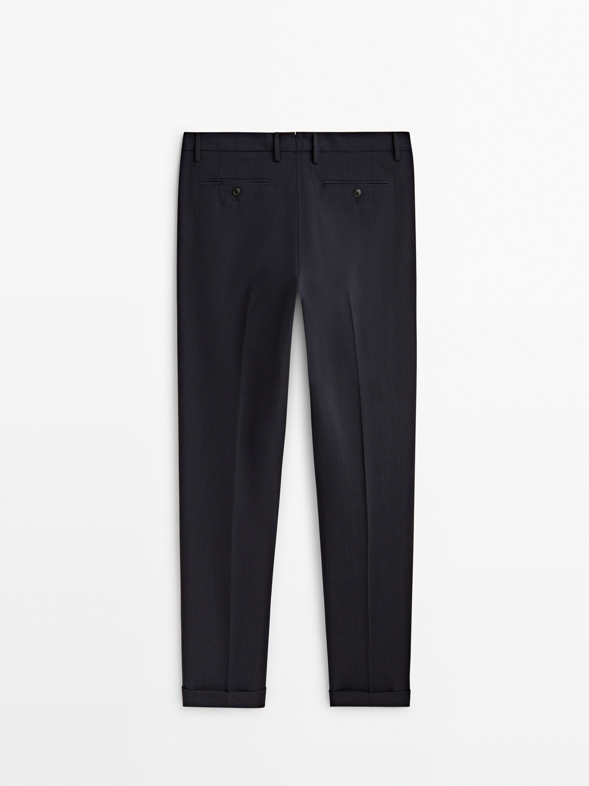 Pantalón traje mezcla lana - INDIGO