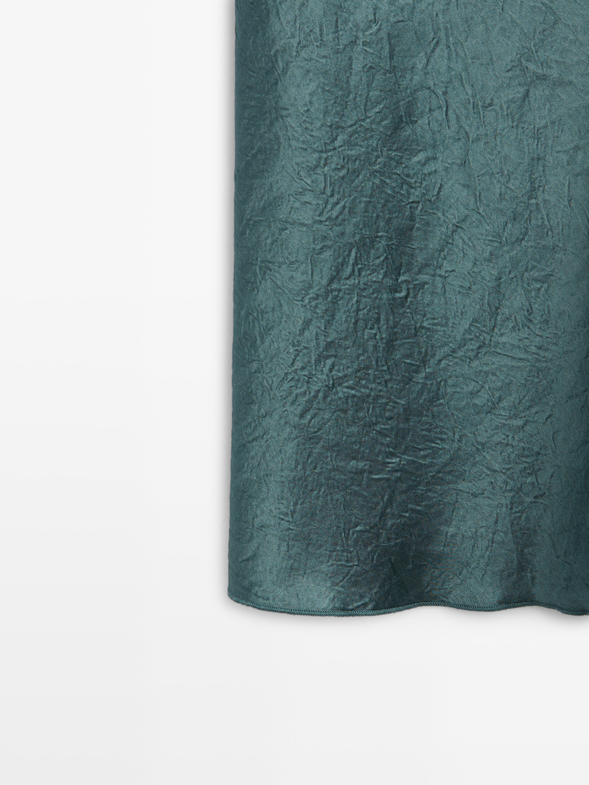 Top lencero satinado - VERDE