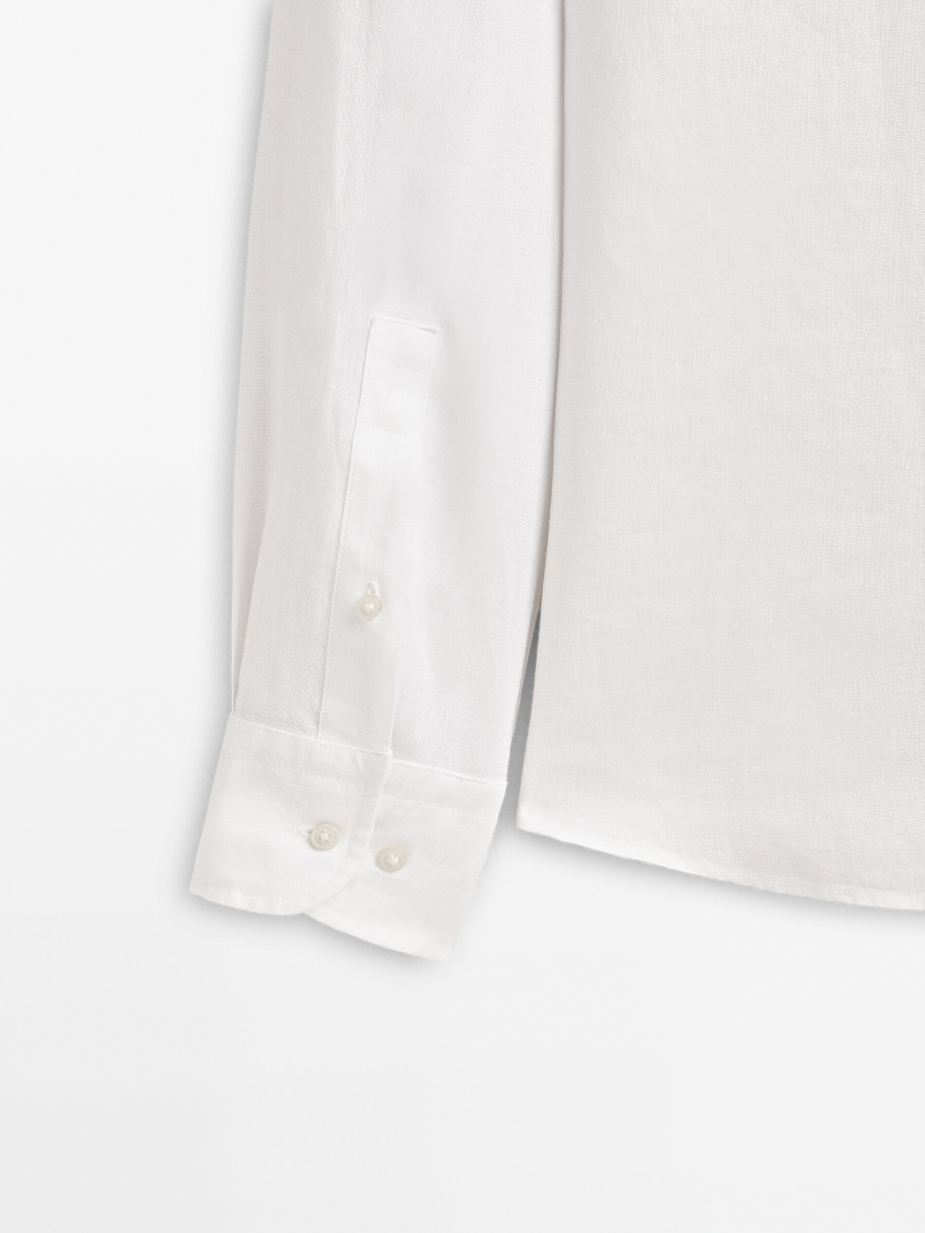 Camisa 100% lino regular fit - BLANCO