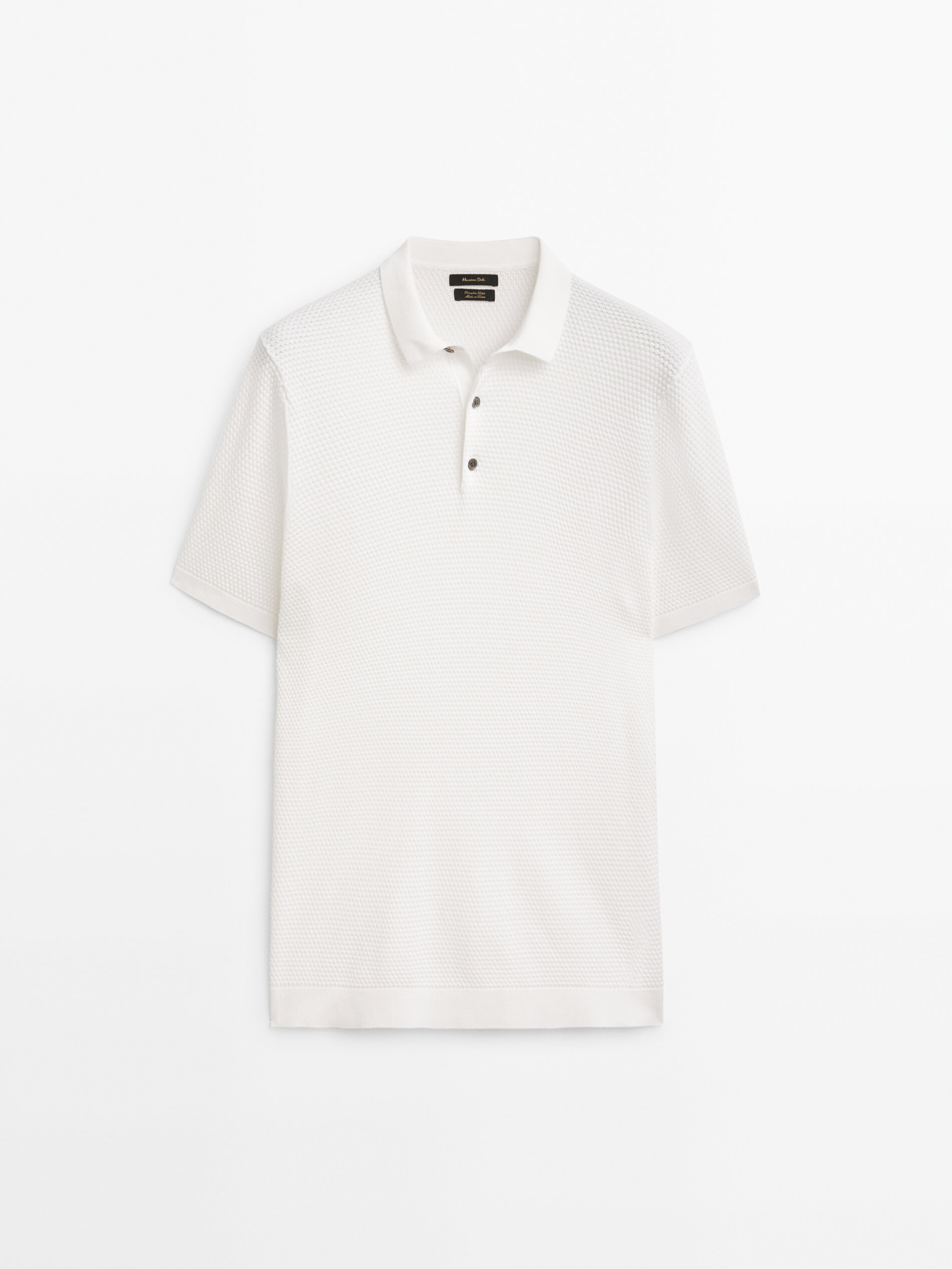 Jersey polo estructura manga corta - BLANCO