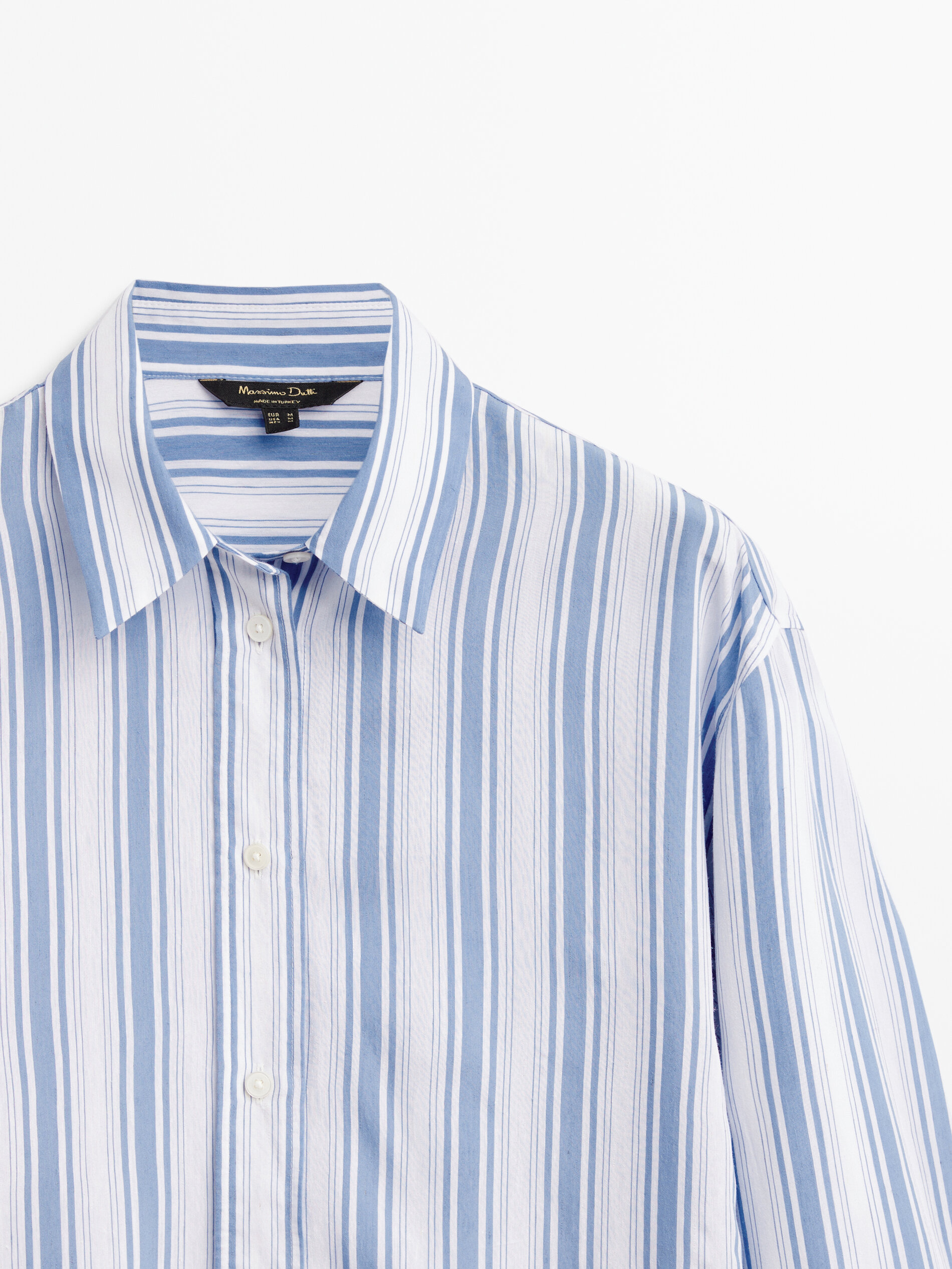 Camisa rayas celeste - CELESTE