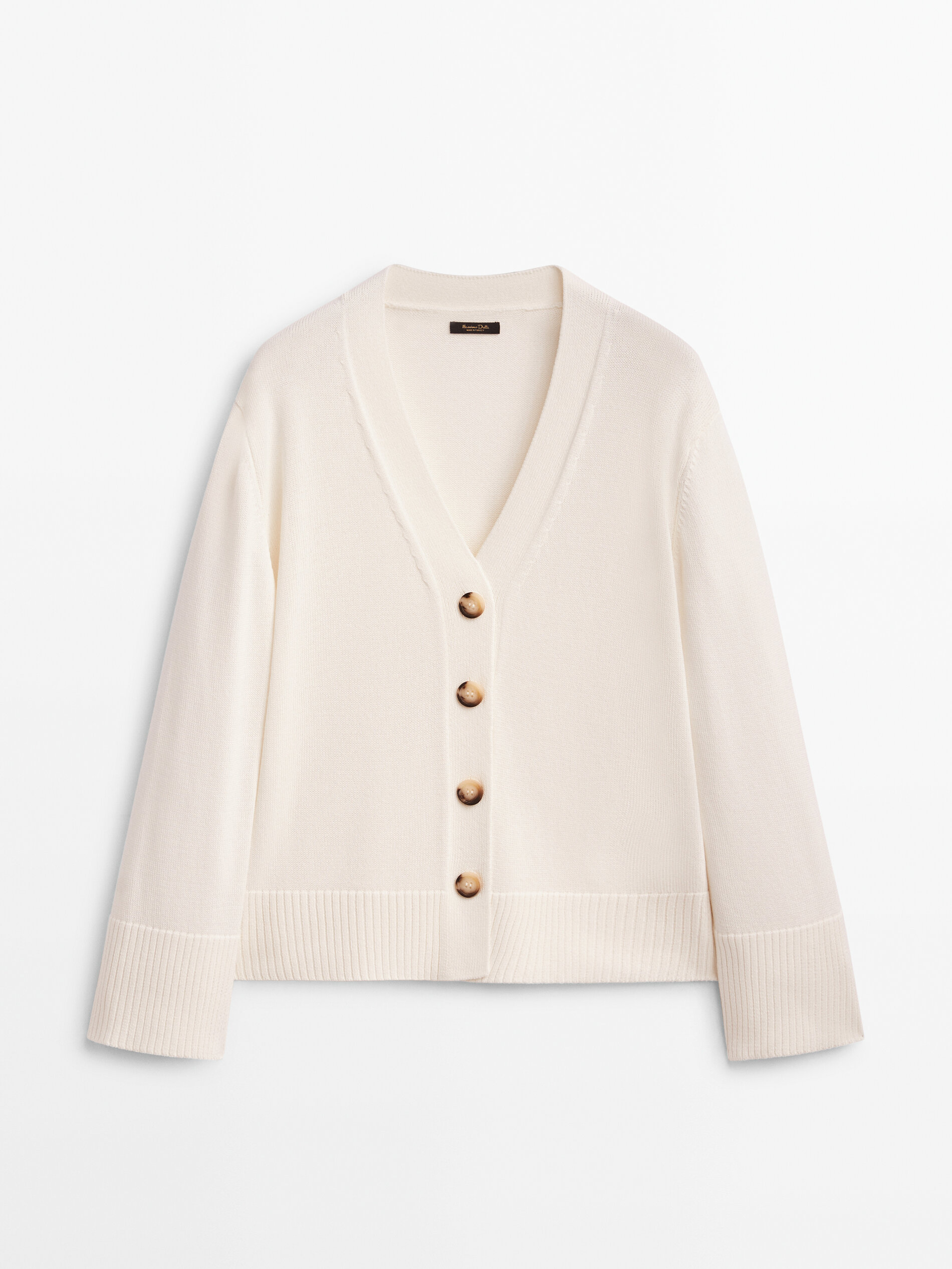 Cárdigan de punto botones - CRUDO