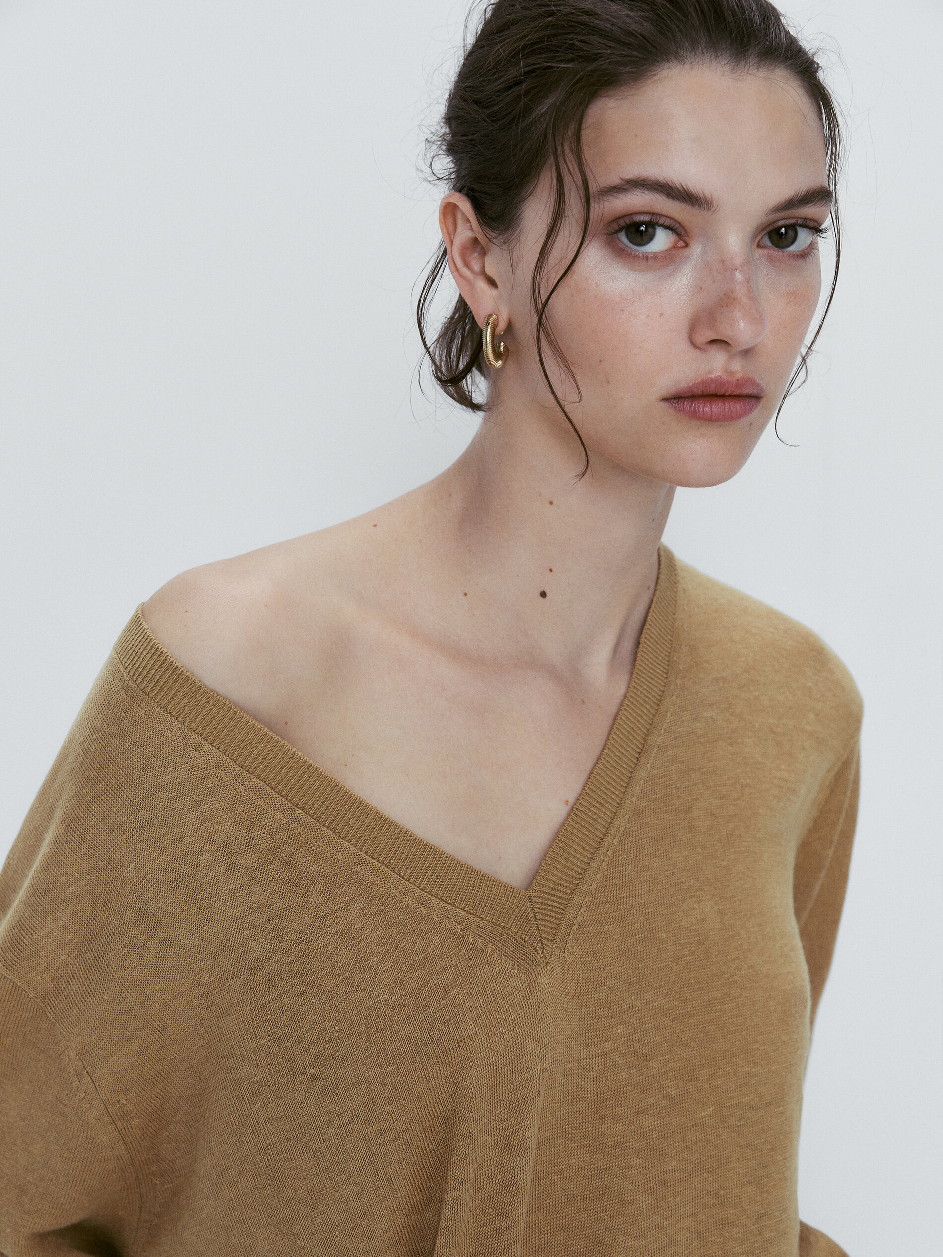 Jersey 100% lino cuello pico - ARENA