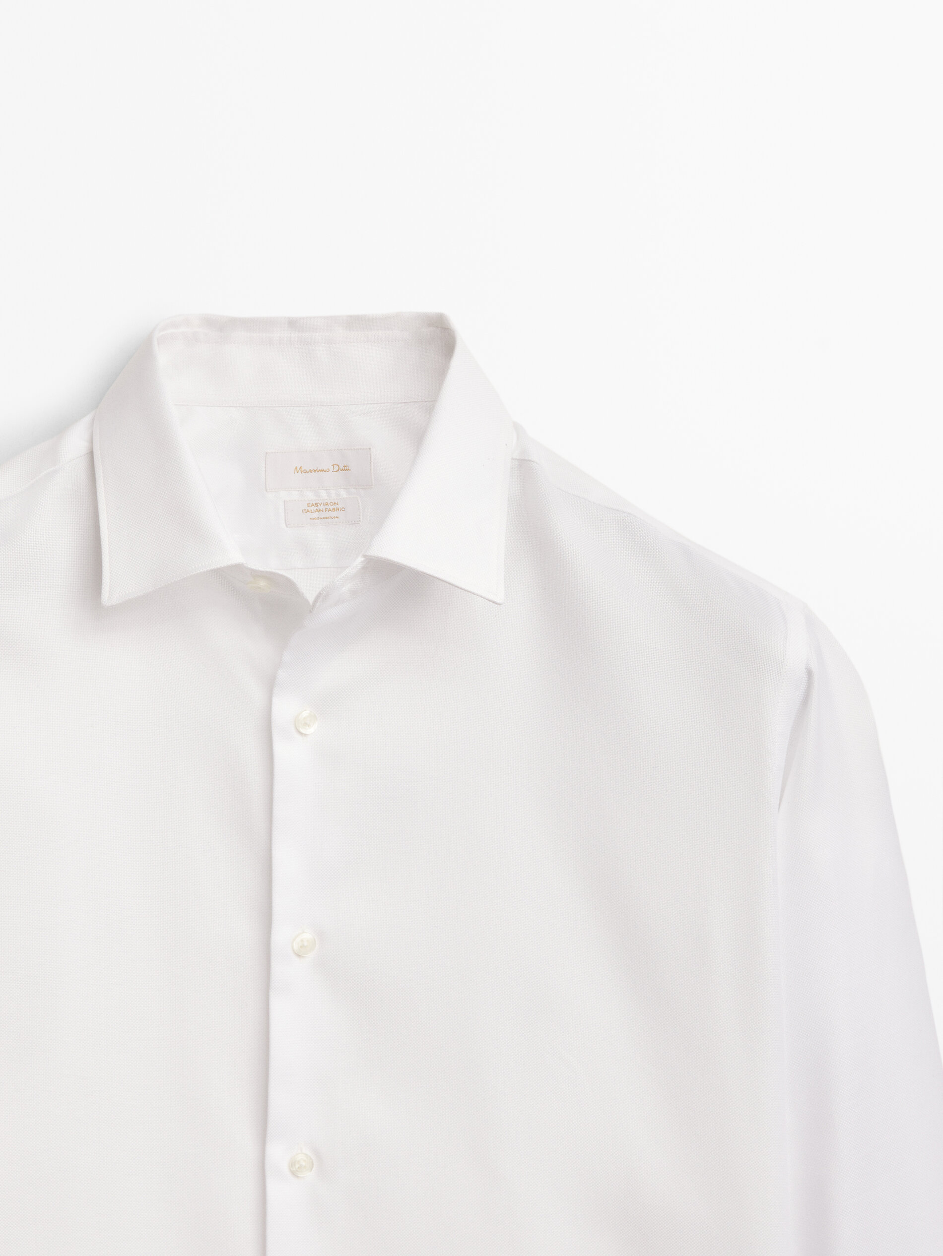 Camisa estructura easy iron slim fit - BLANCO