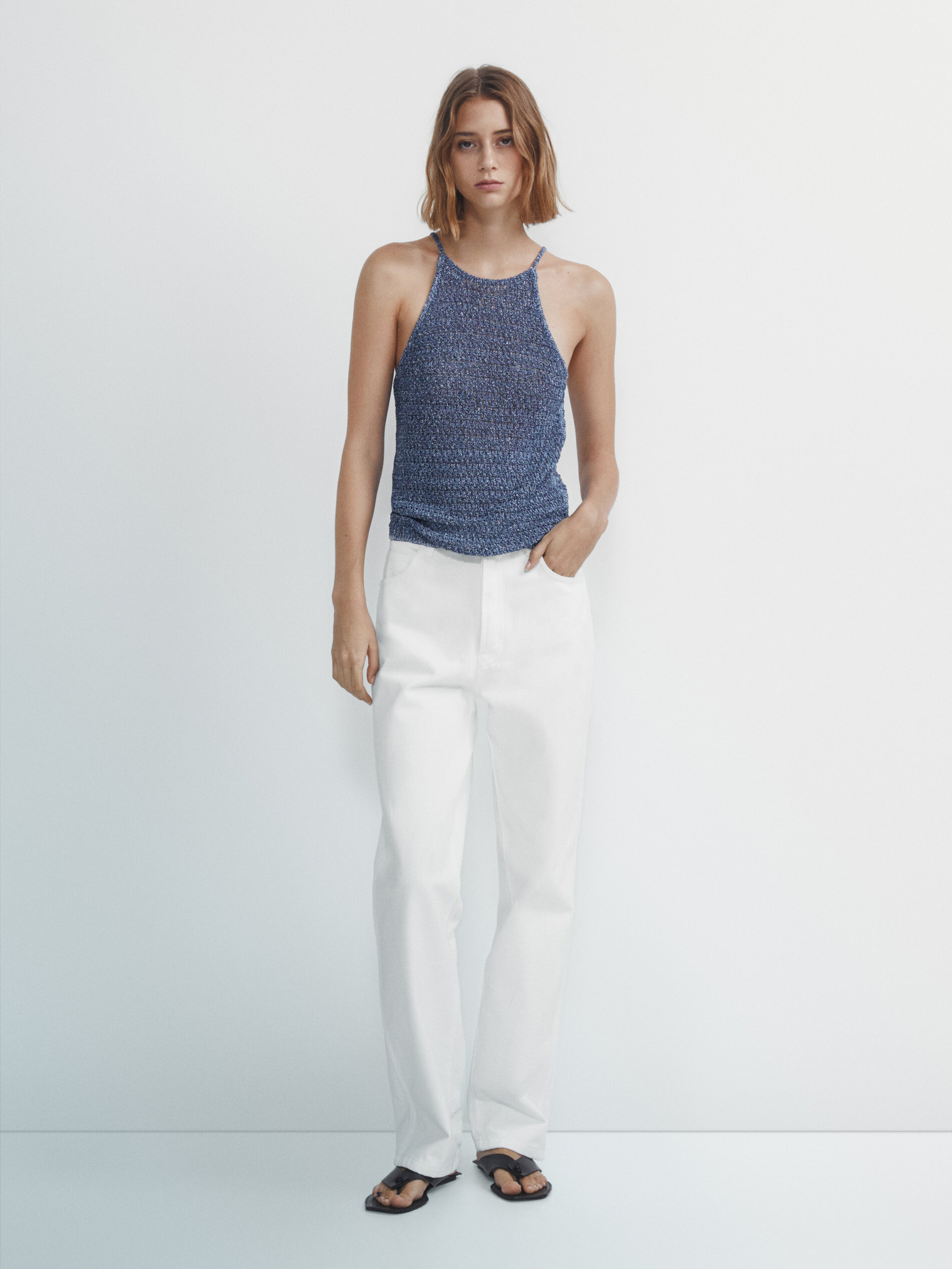 Top punto tirantes estructura - AZUL MEDIO