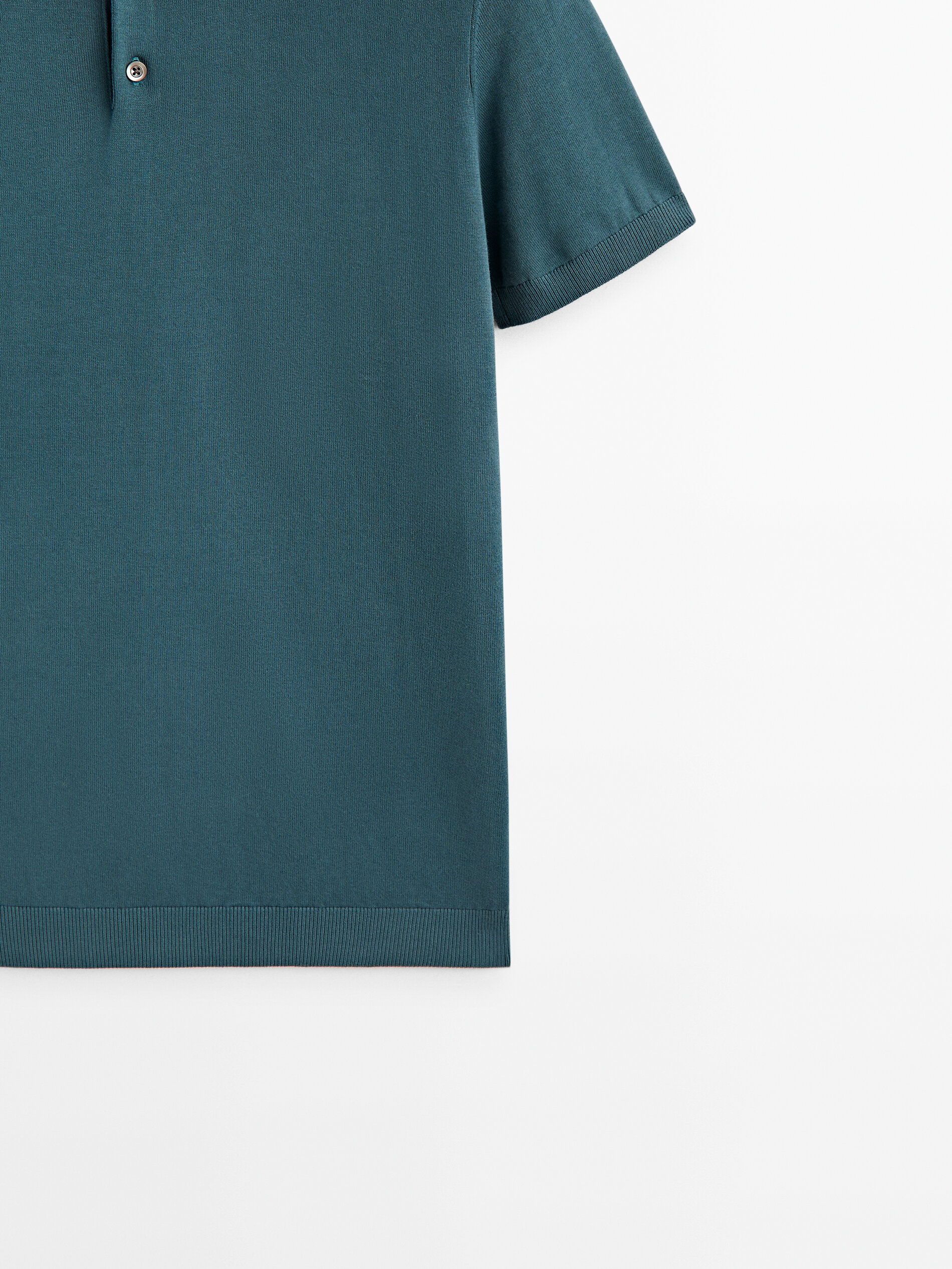 Jersey polo manga corta algodón - Azul oscuro