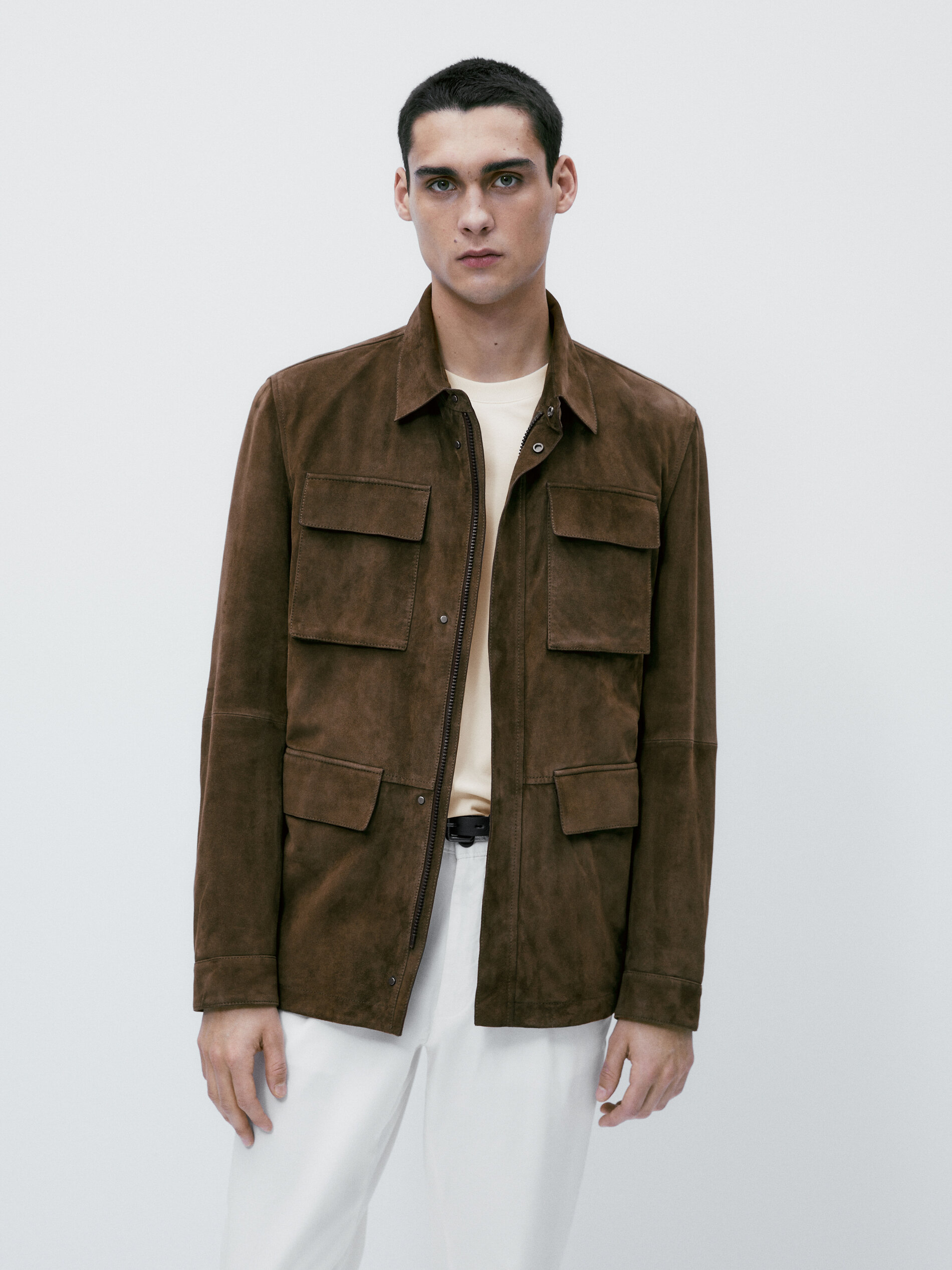 Chaqueta ante bolsillos - CAREY