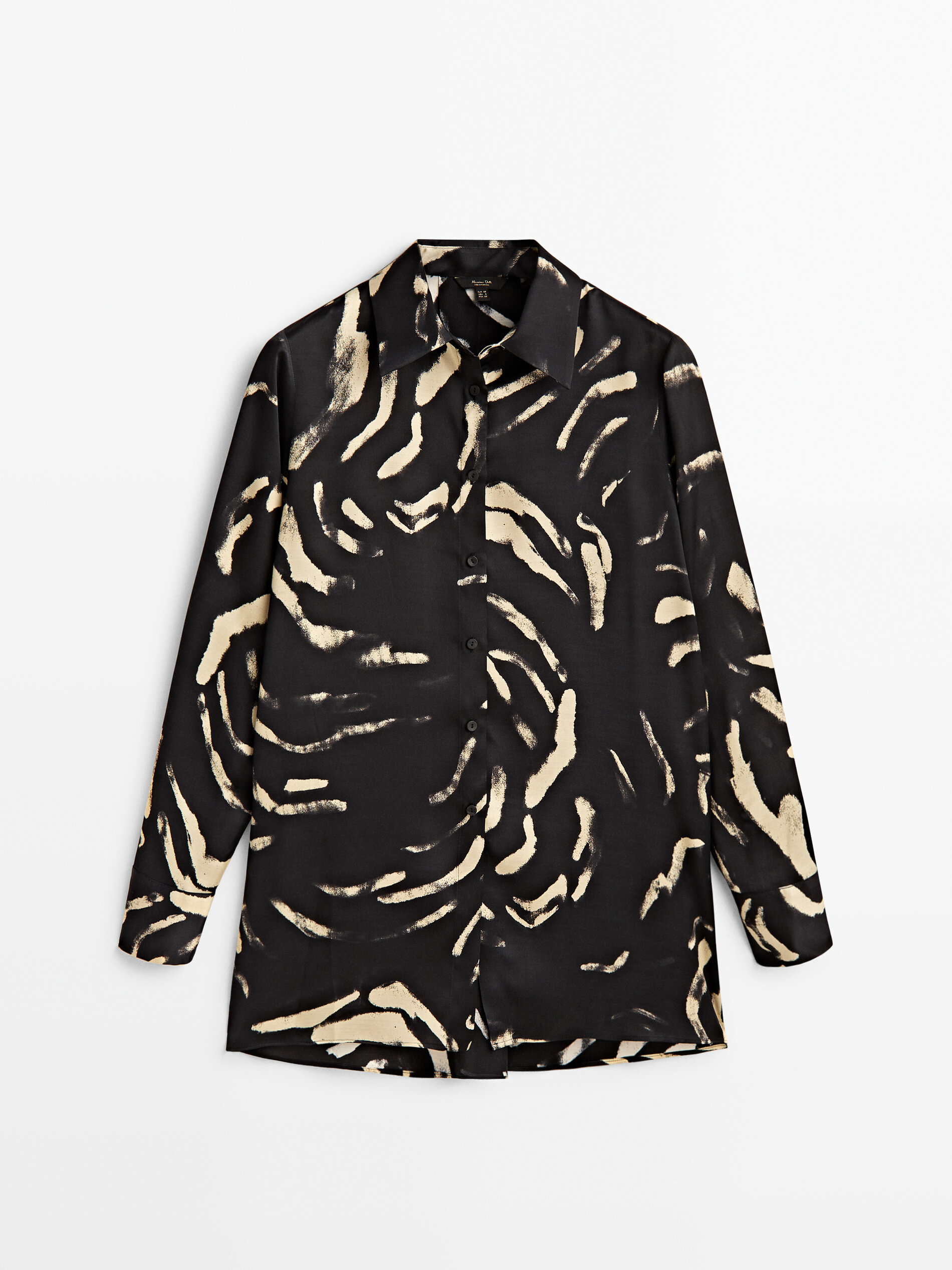 Camisa estampado animal - NEGRO