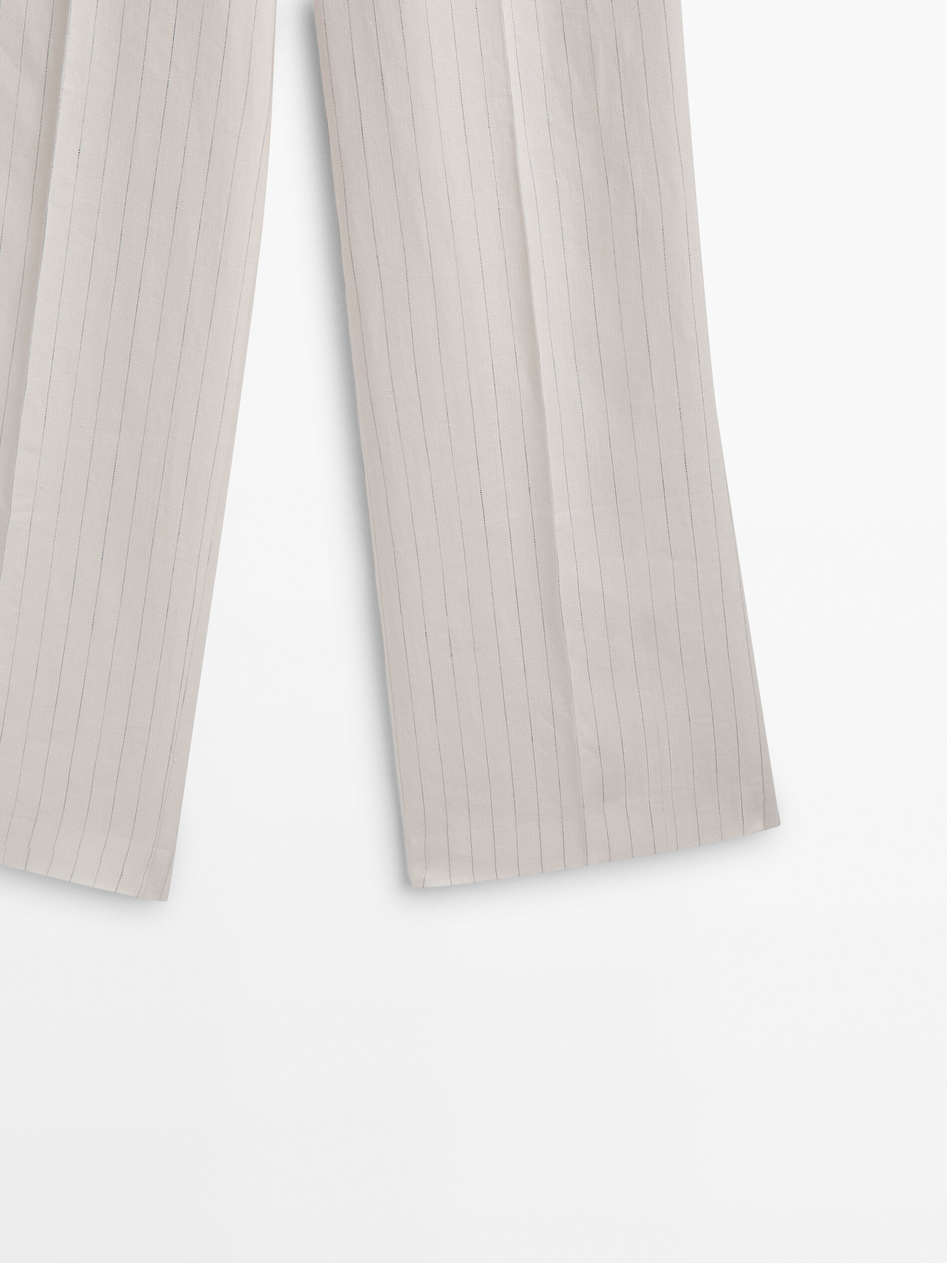 Pantalón traje pinzas raya diplomática - CRUDO