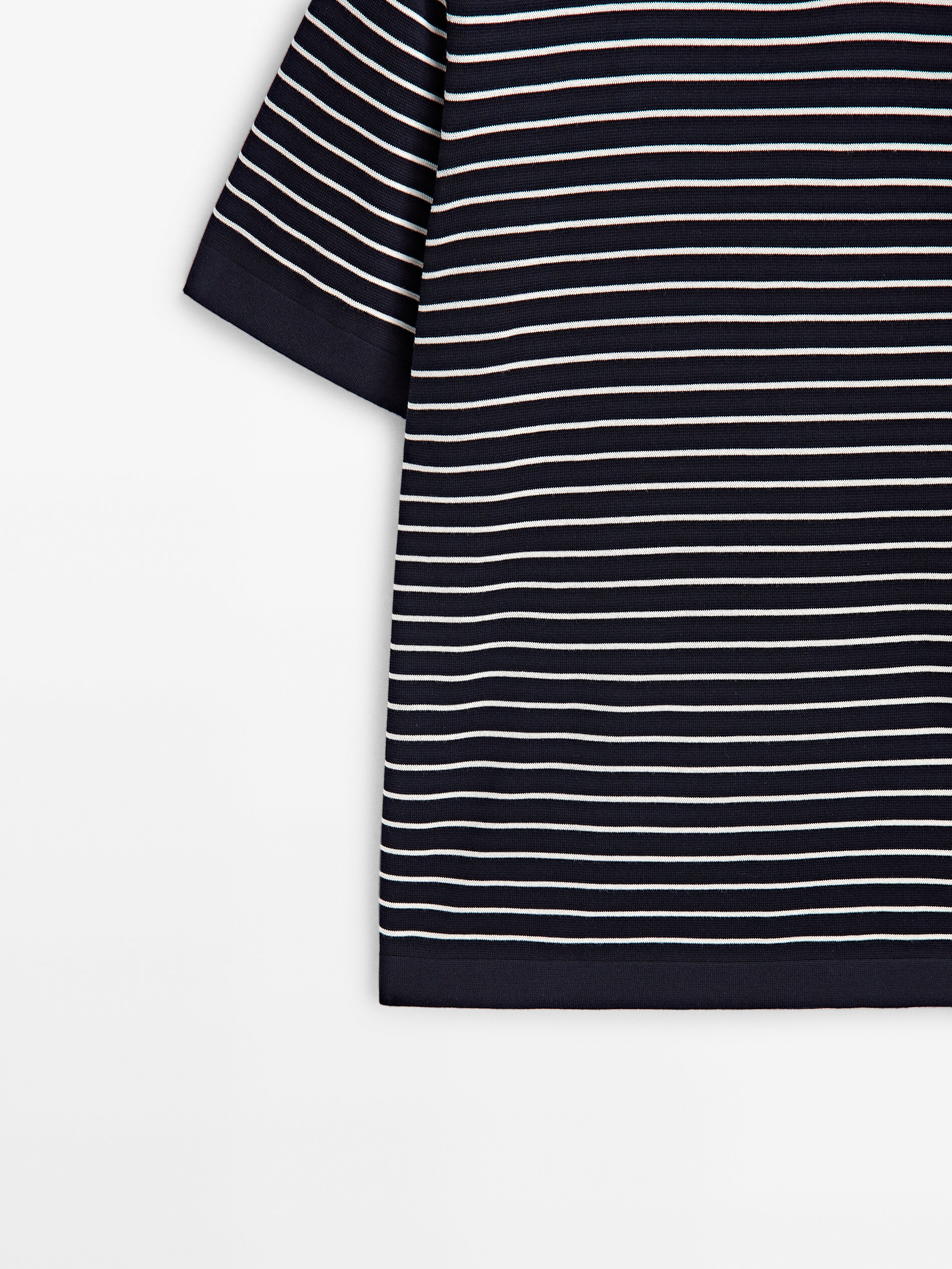 Jersey punto milano rayas - AZUL MARINO