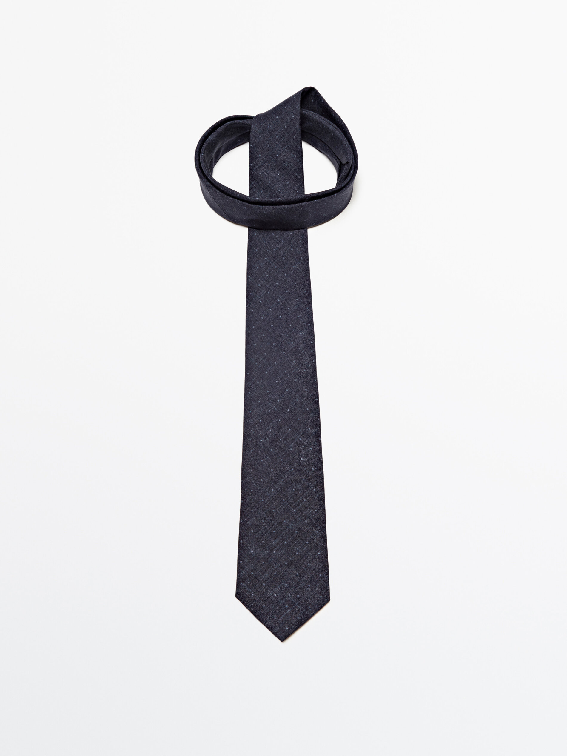 Corbata topos 100% seda - AZUL MARINO