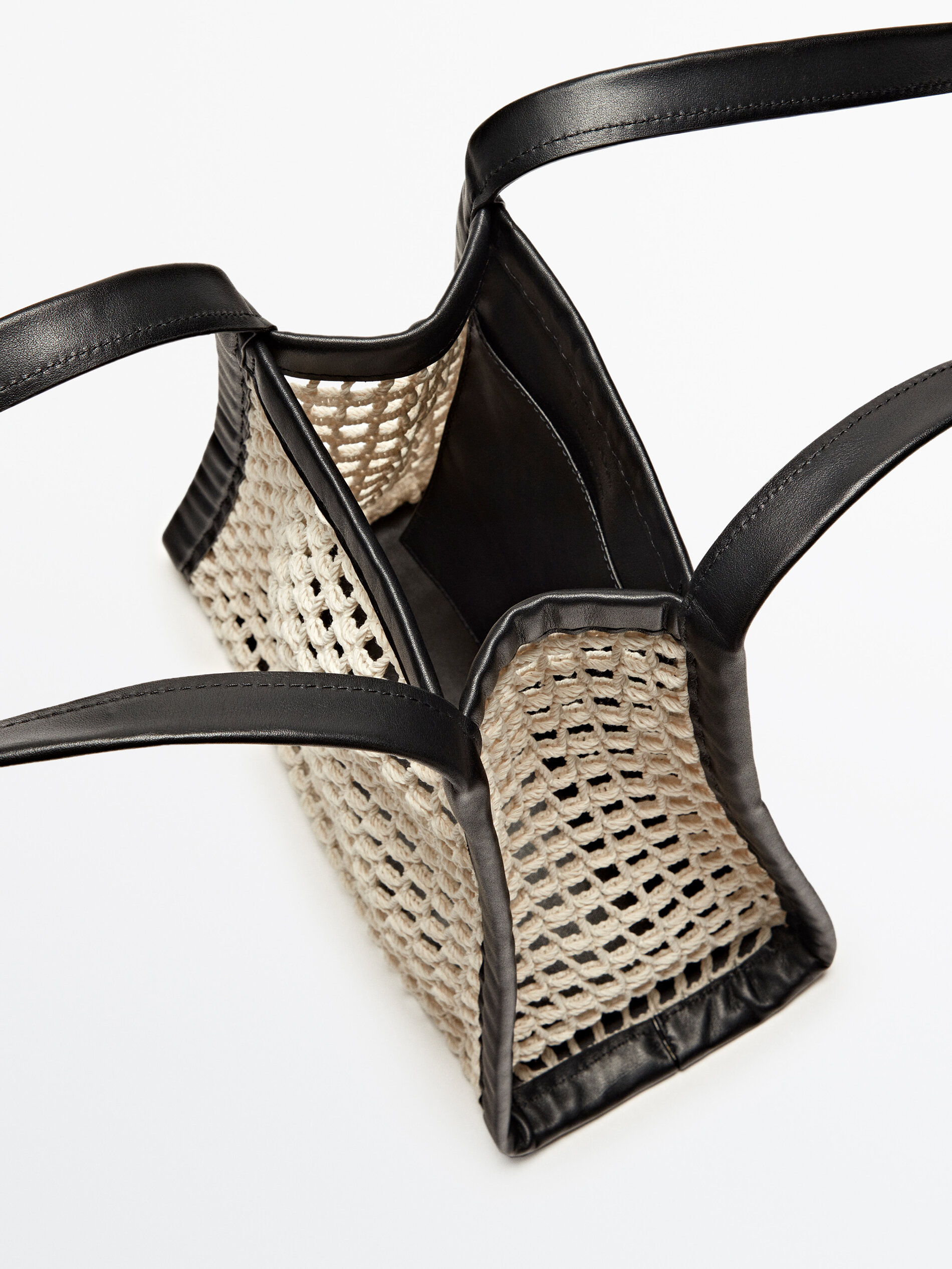 Bolso red combinado piel Limited edition - BLANCO