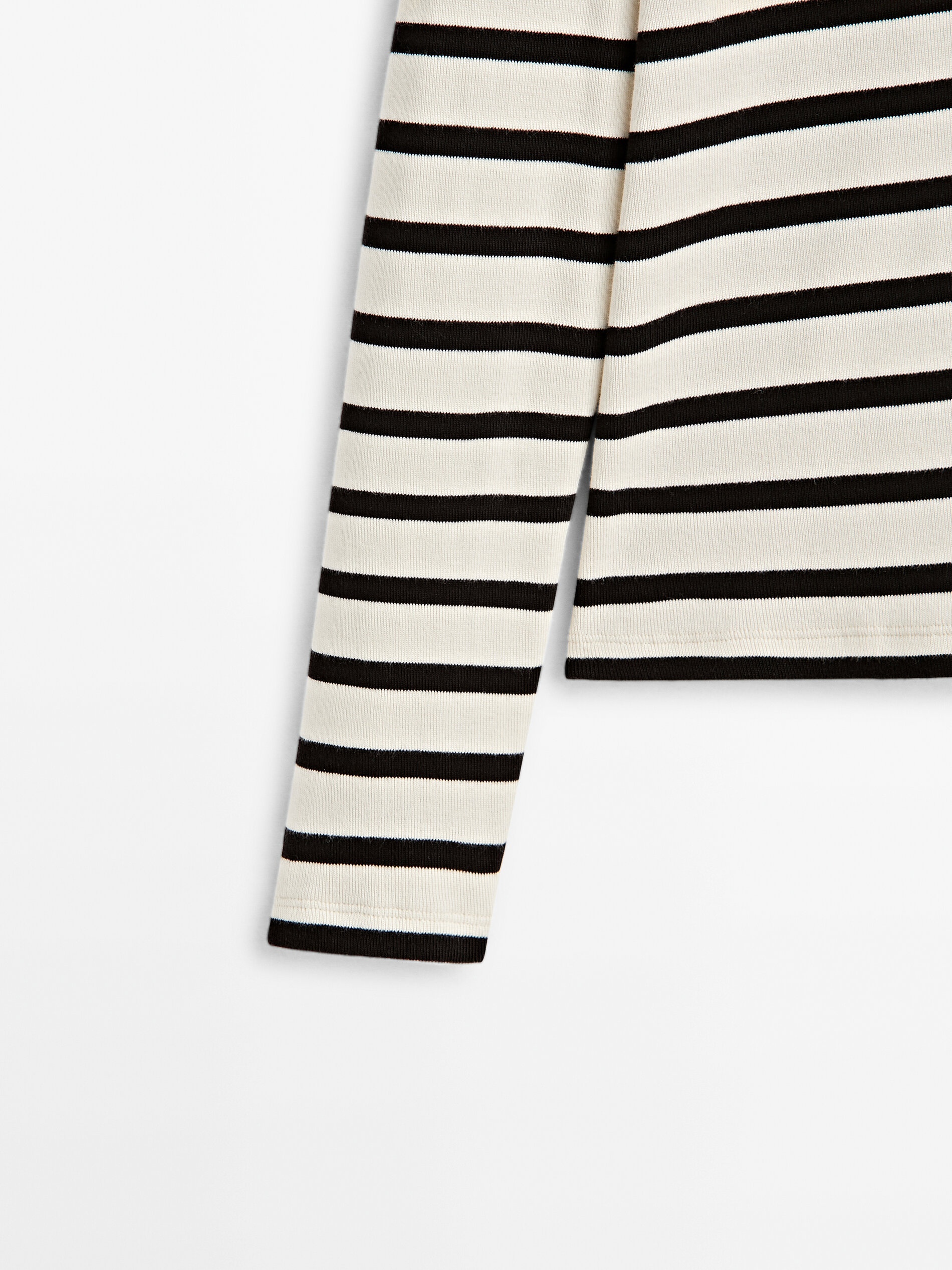 Polo rayas algodón - CRUDO