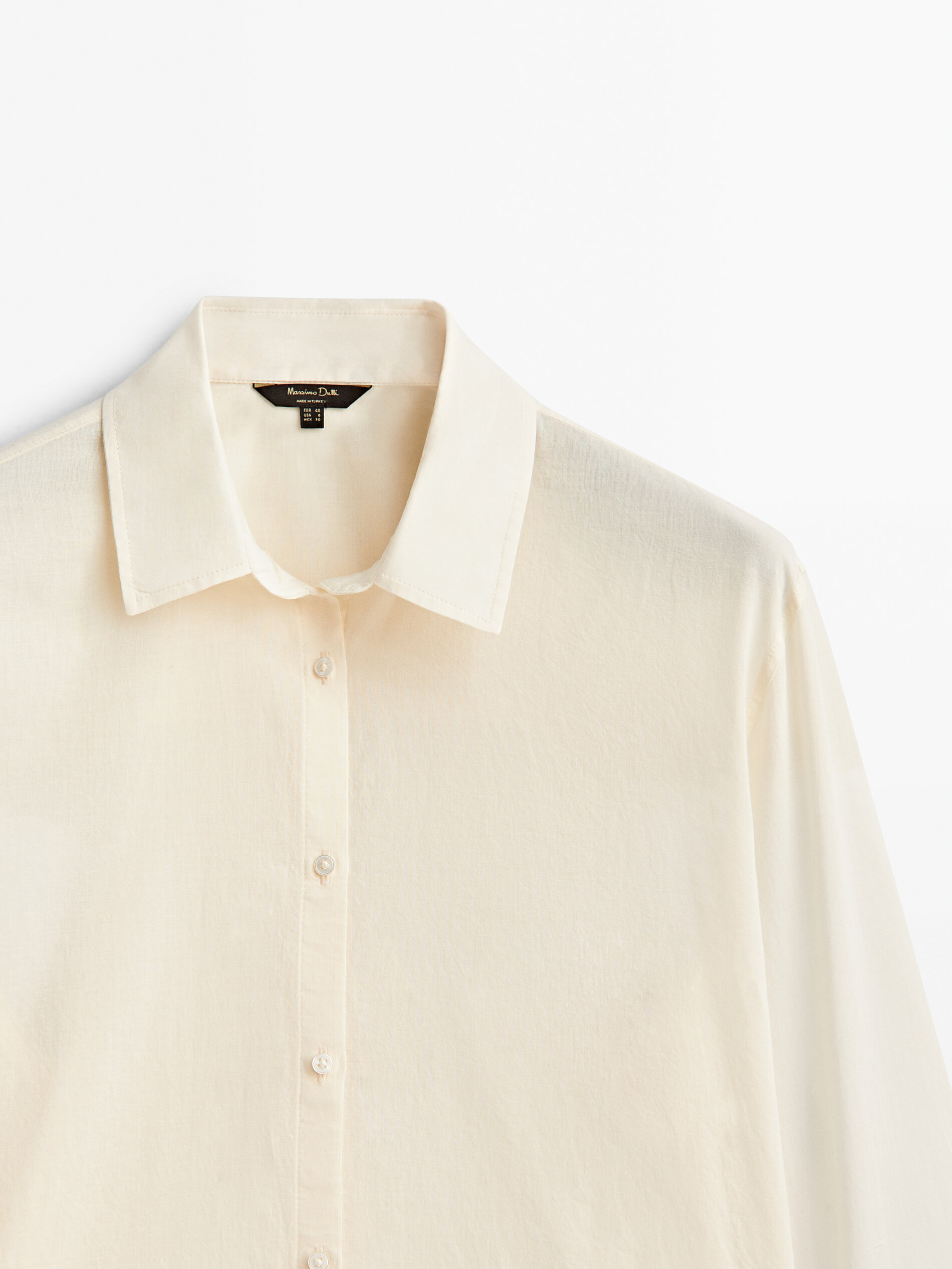 Camisa algodón lavada - CRUDO