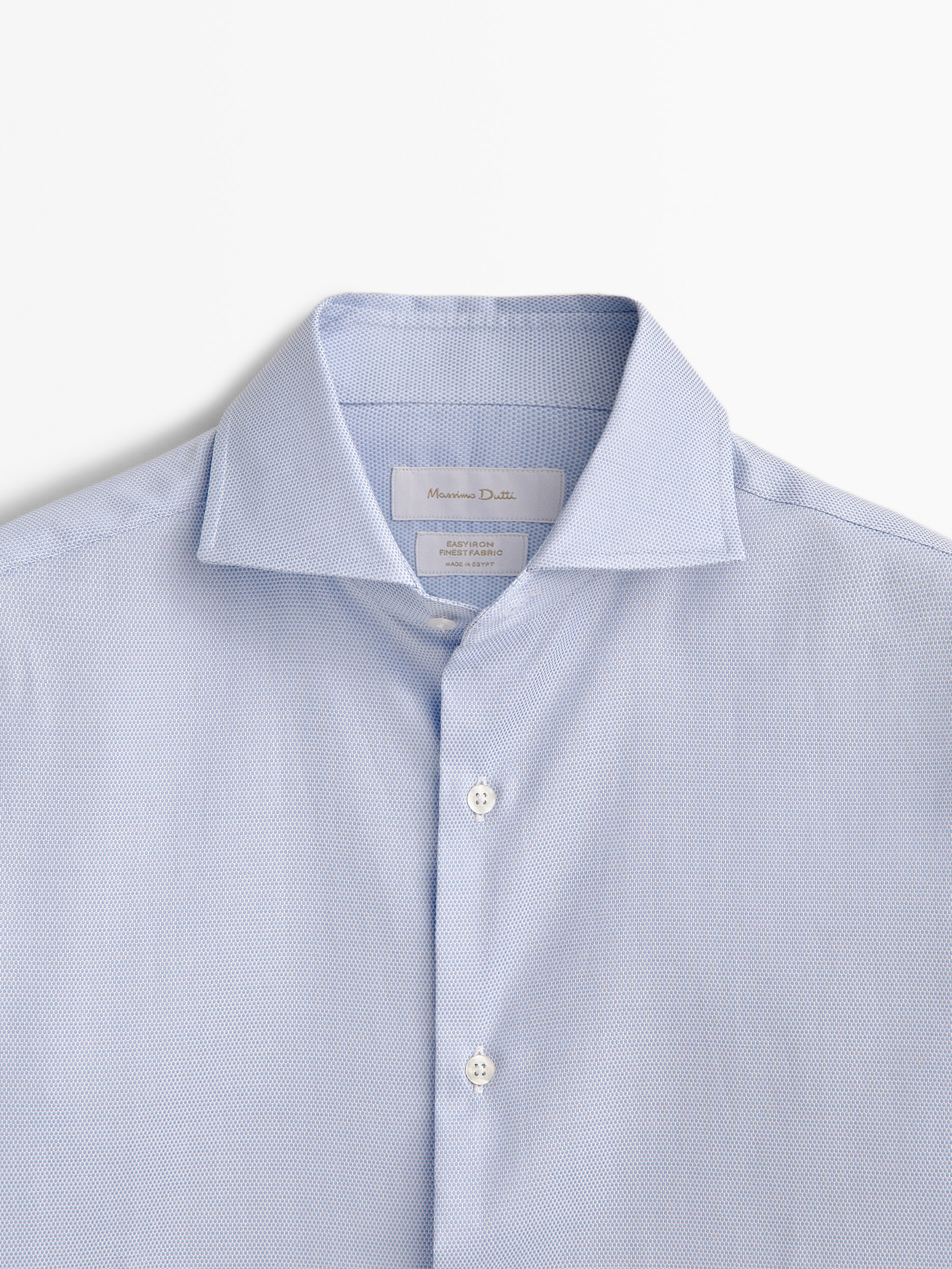 Camisa estructura easy iron slim fit - CELESTE
