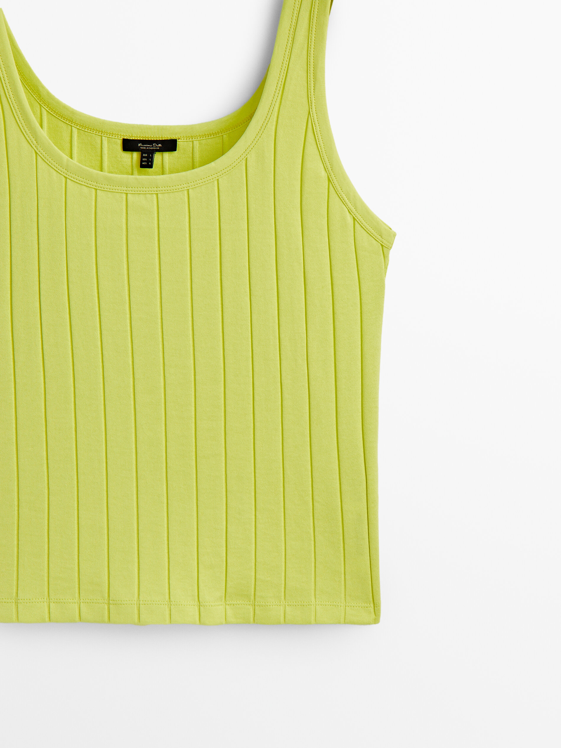 Camiseta tirantes canalé ancho - LIMA