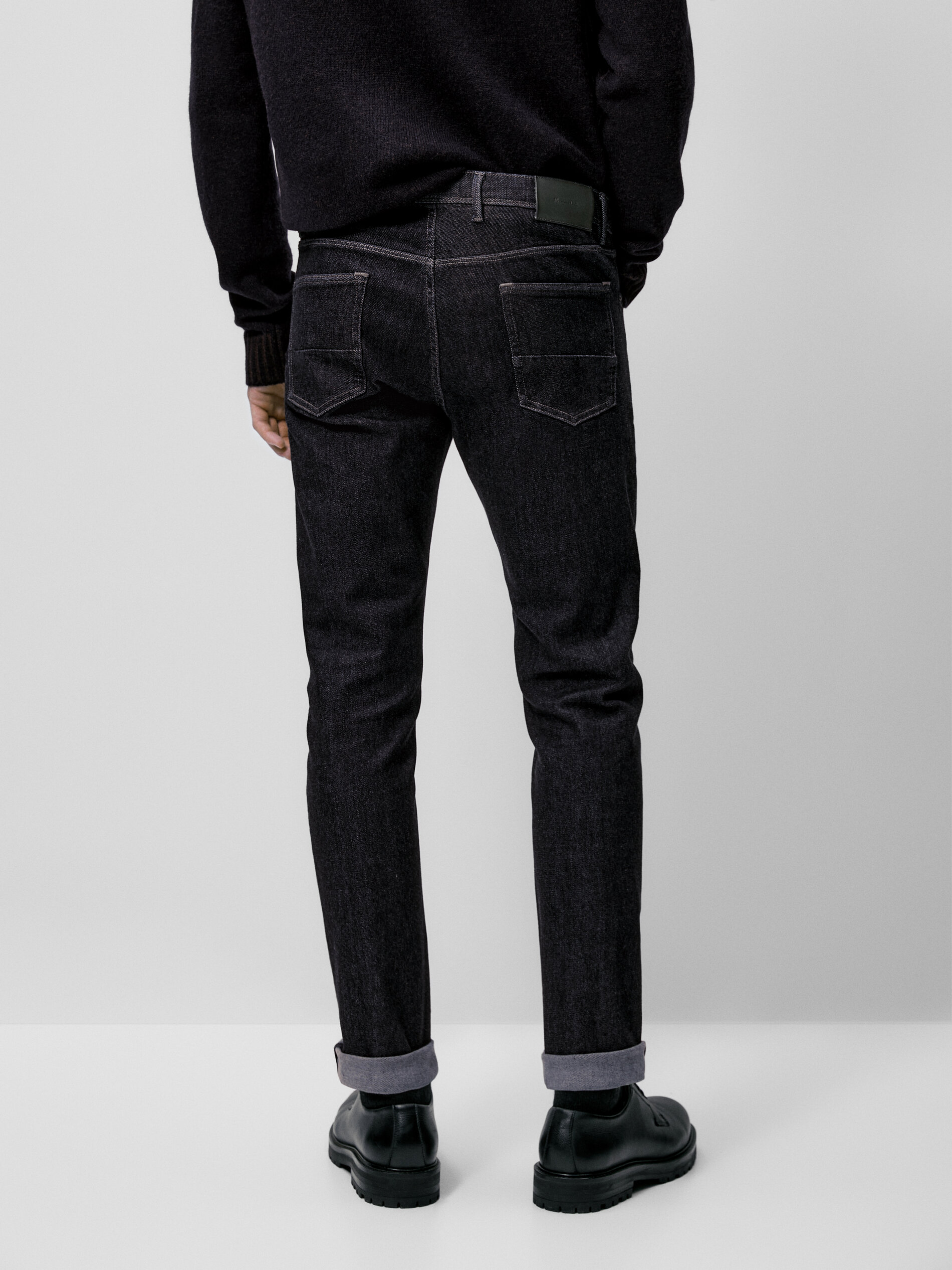 Pantalón vaquero desencolado slim fit - INDIGO