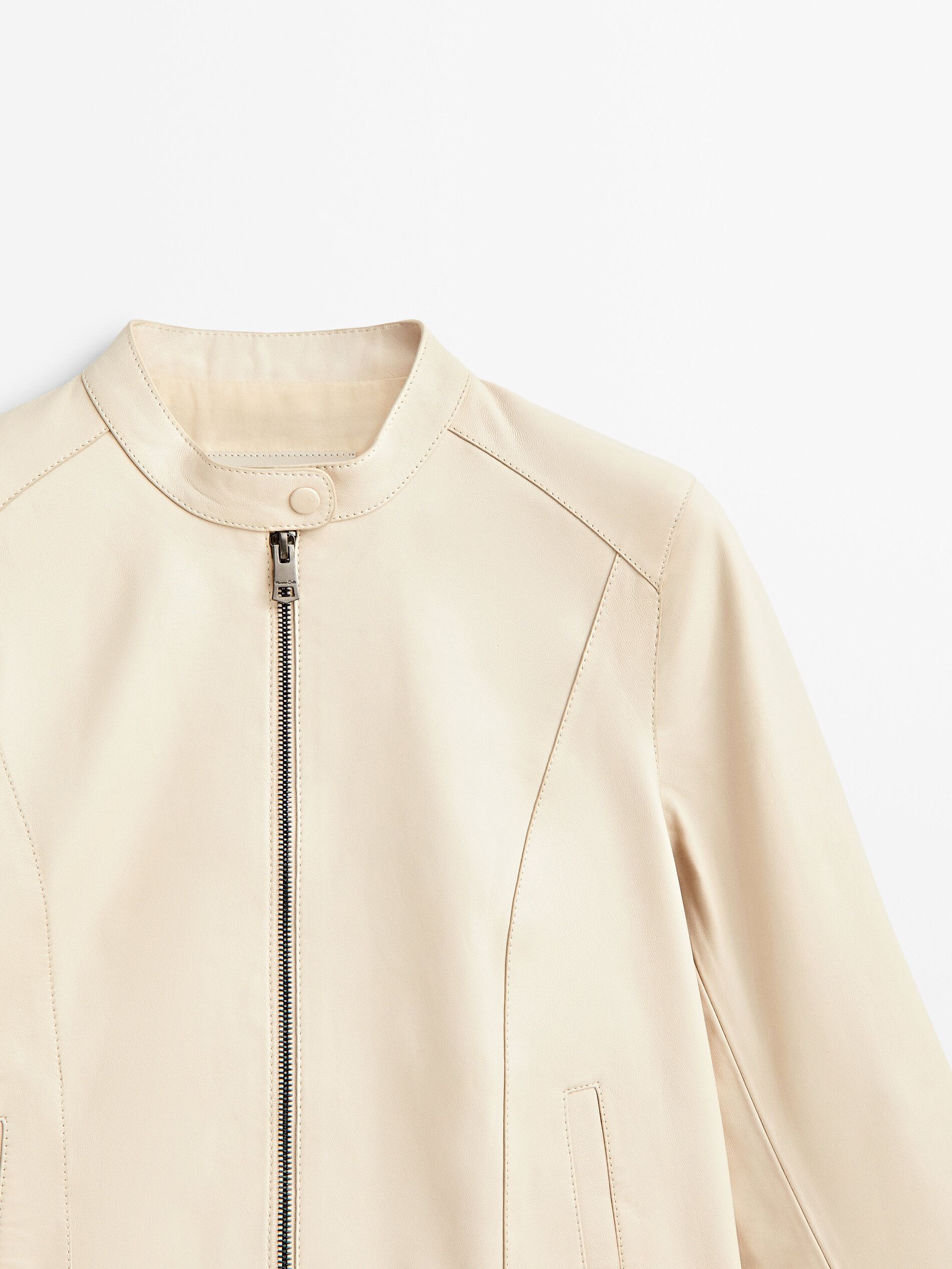 Chaqueta piel napa - BLANCO