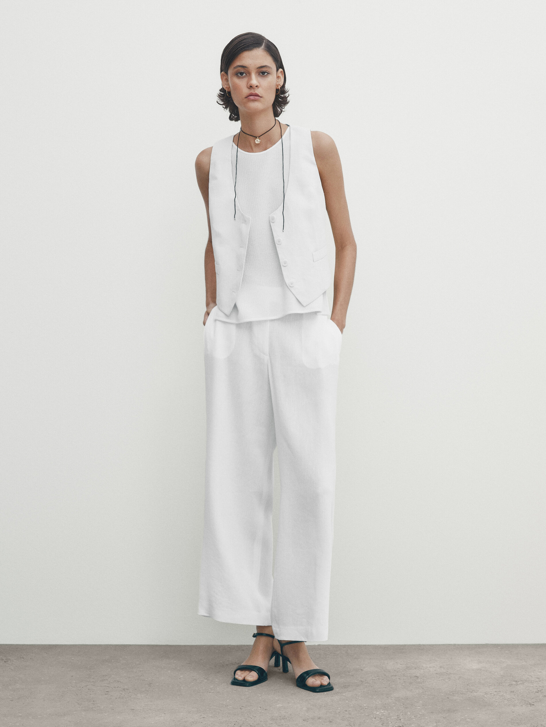 Top punto estructura aberturas laterales - BLANCO