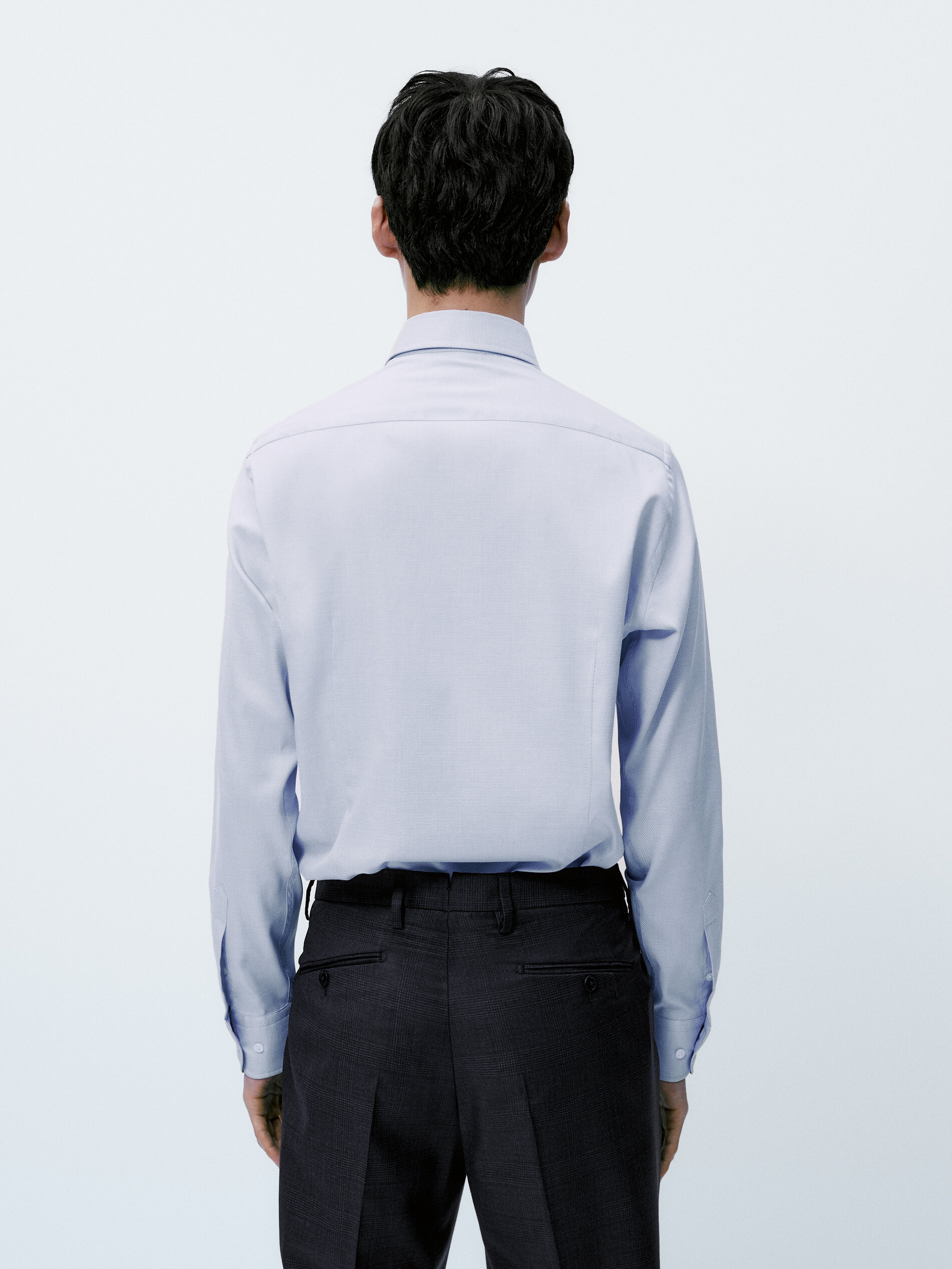 Camisa estructura easy iron slim fit - CELESTE