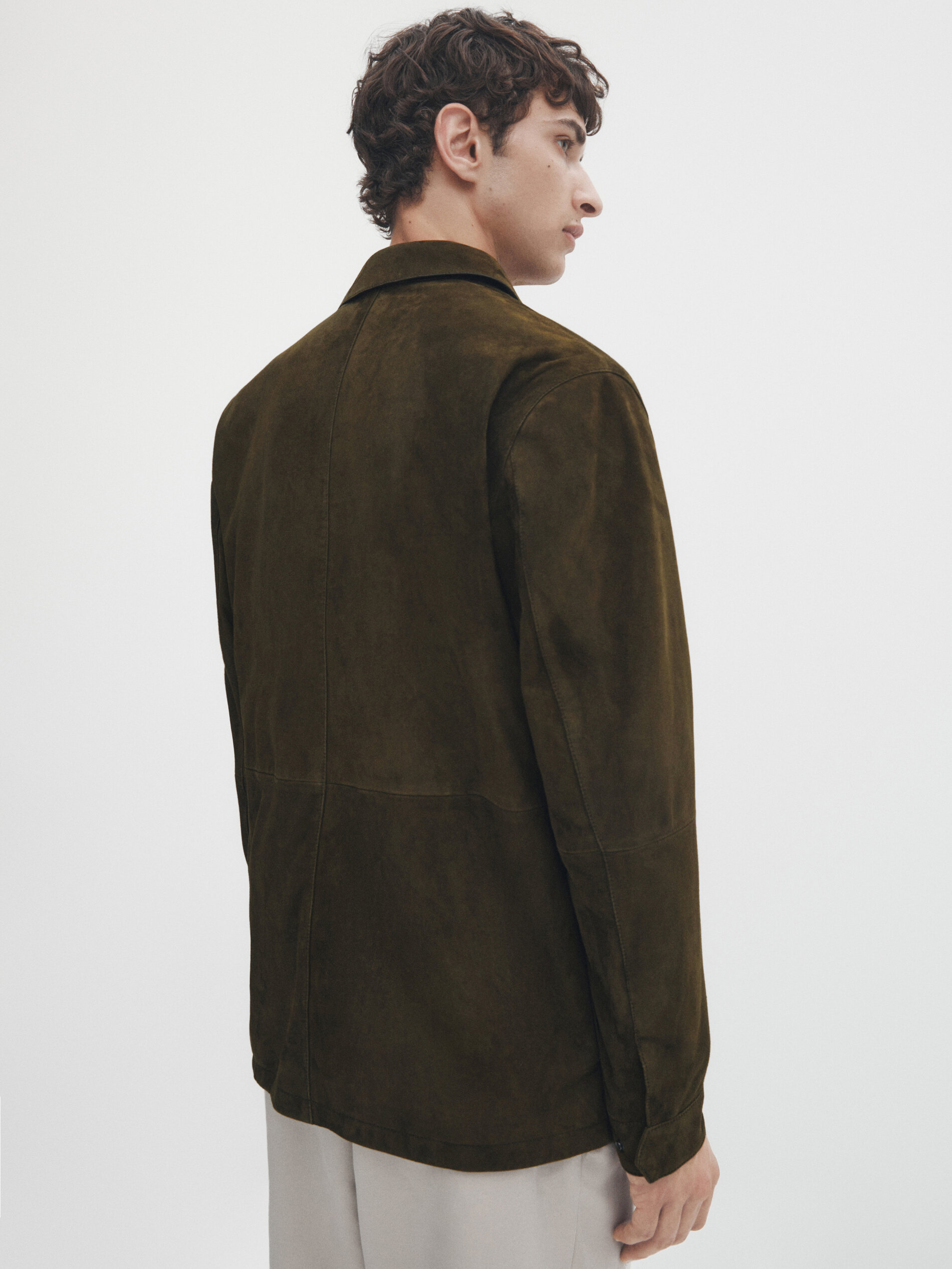 Sobrecamisa ante chaleco desmontable - KAKI OSCURO