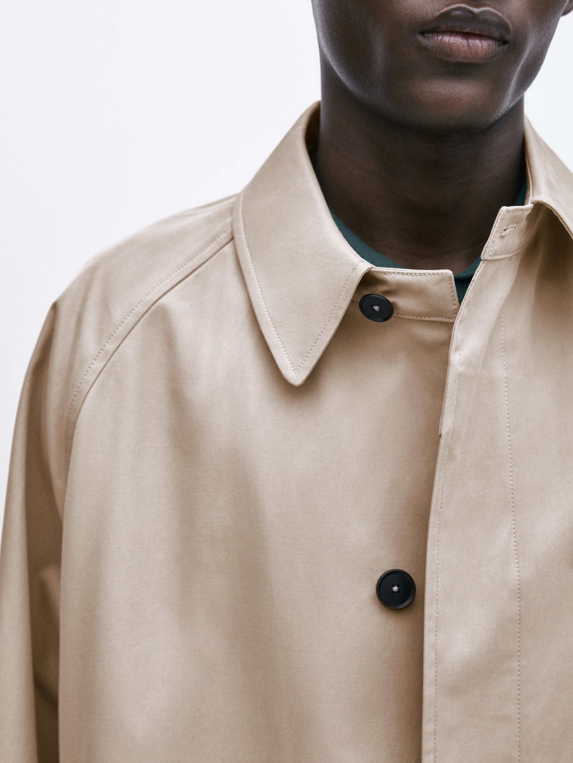 Chaqueta trench algodón volumen -Studio - ARENA