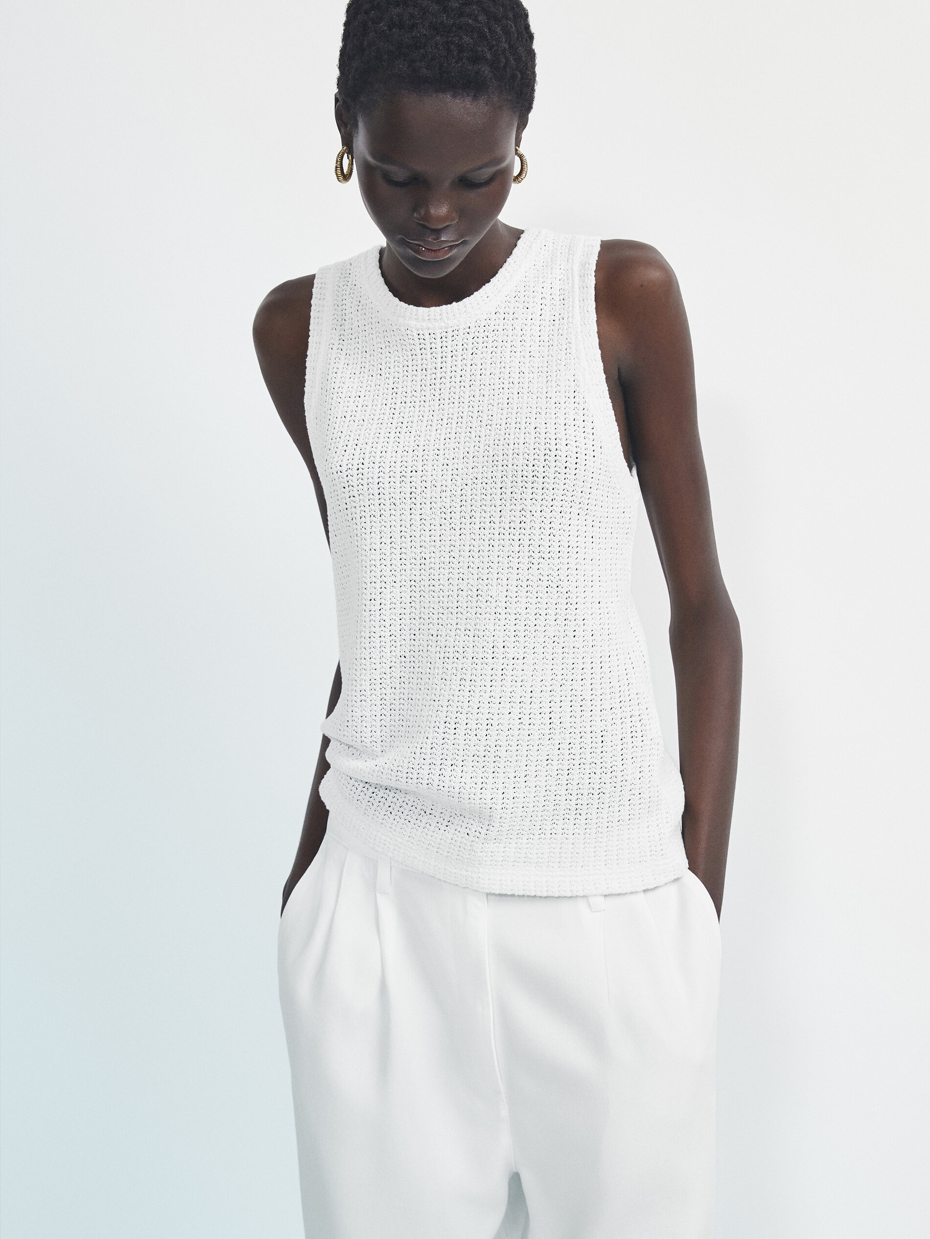 Top estructura manga sisa - CRUDO