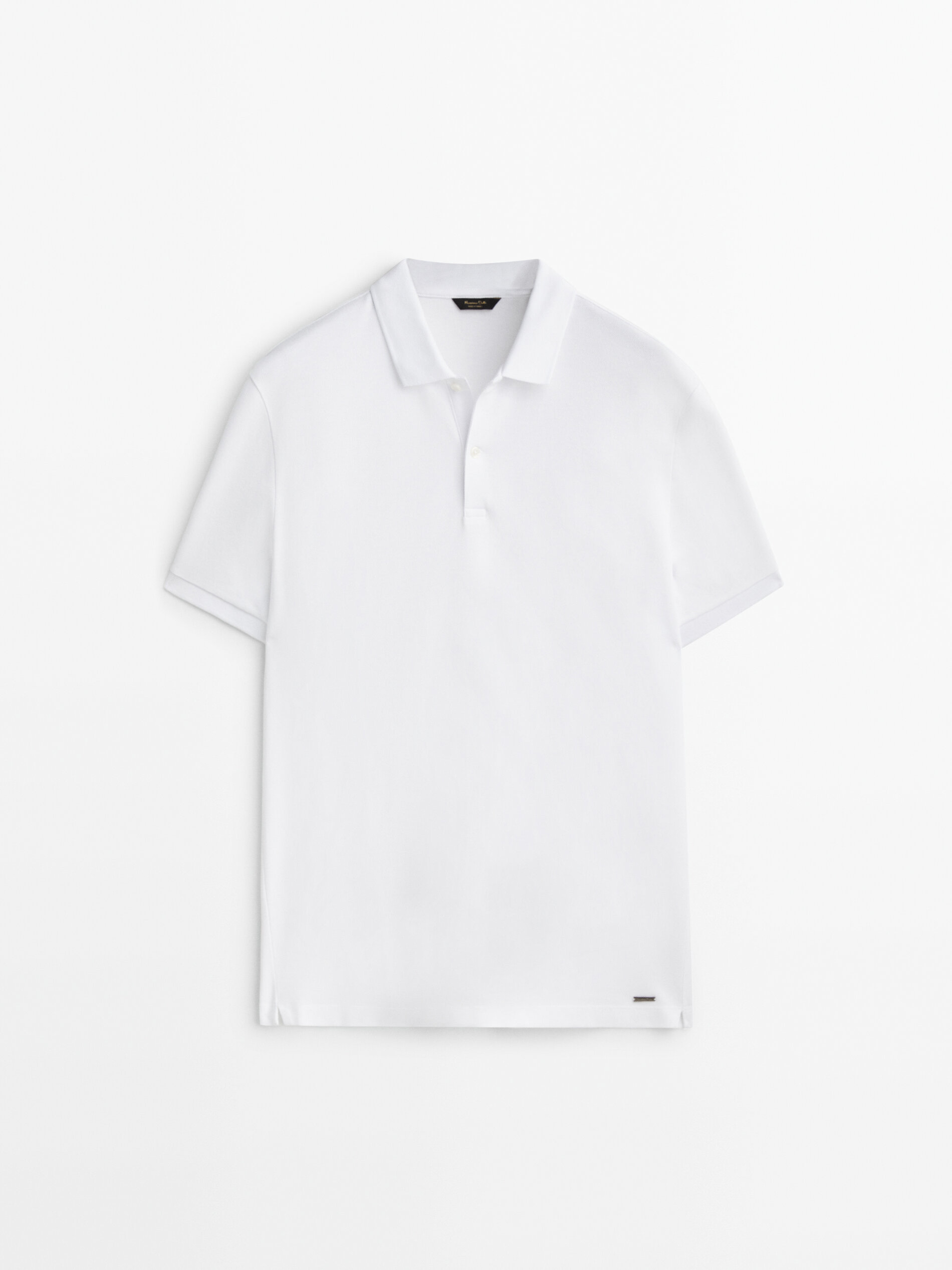 Polo piqué 100% algodón - BLANCO