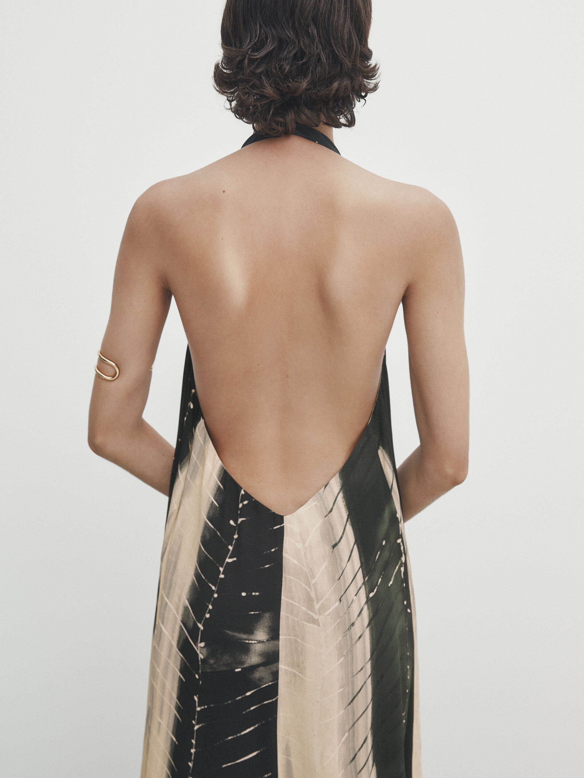 Vestido estampado trazos - MUSGO