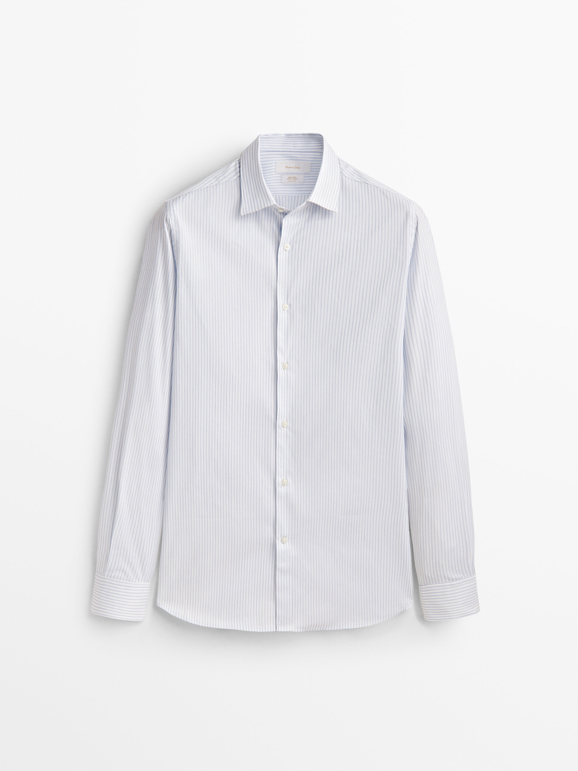 Camisa rayas easy iron slim fit - CELESTE