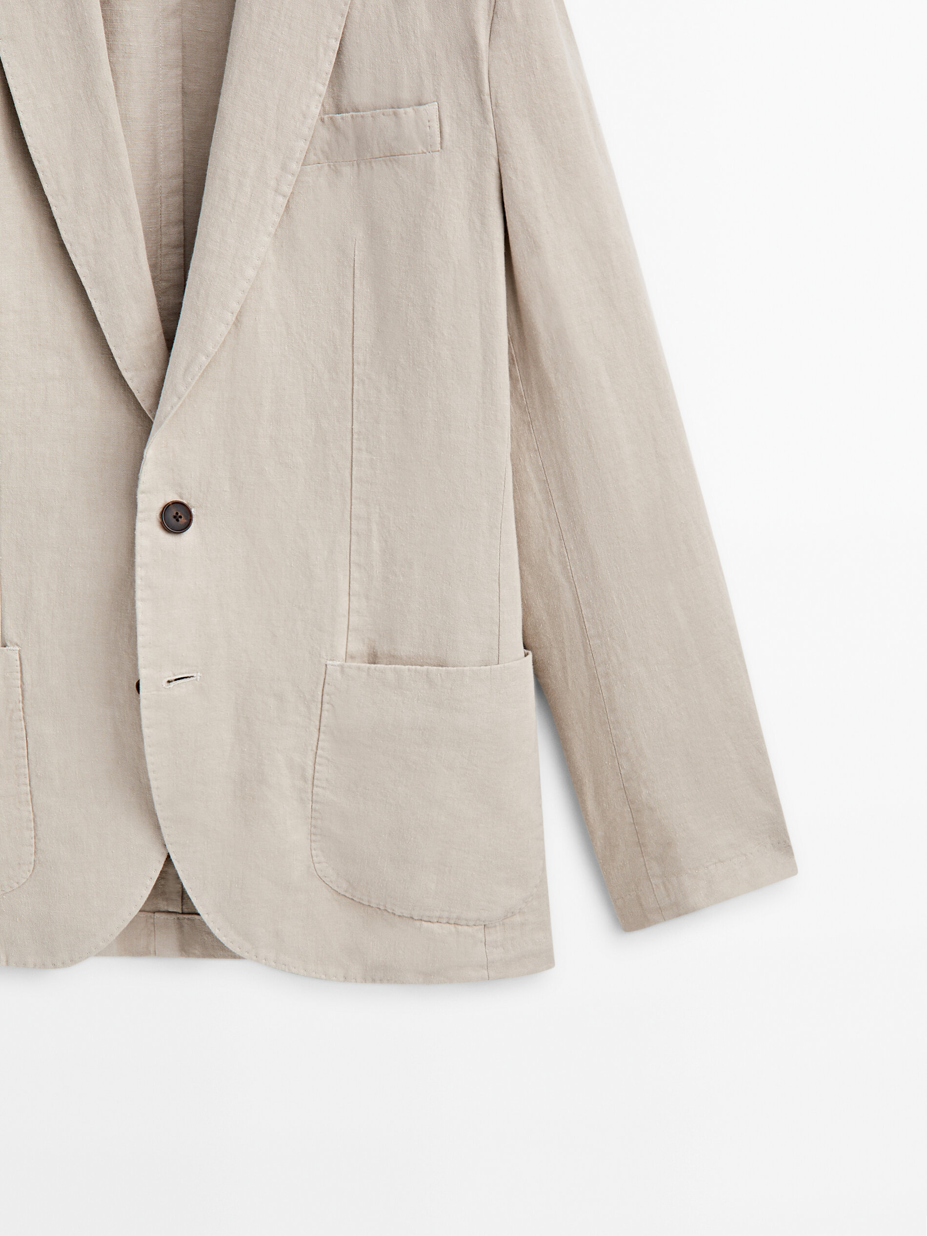 Americana lino tintada - BEIGE