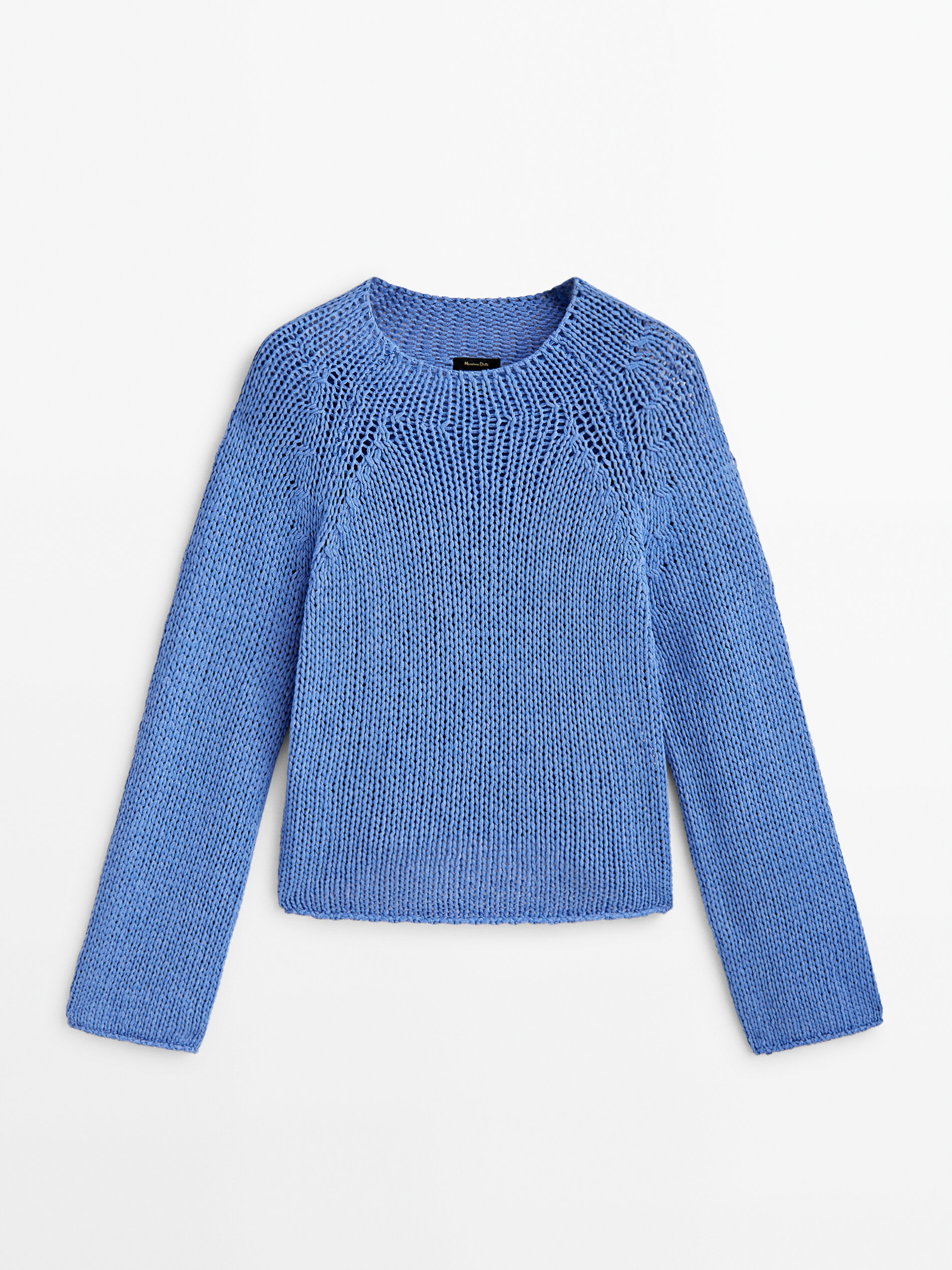 Jersey punto cropped - AZUL