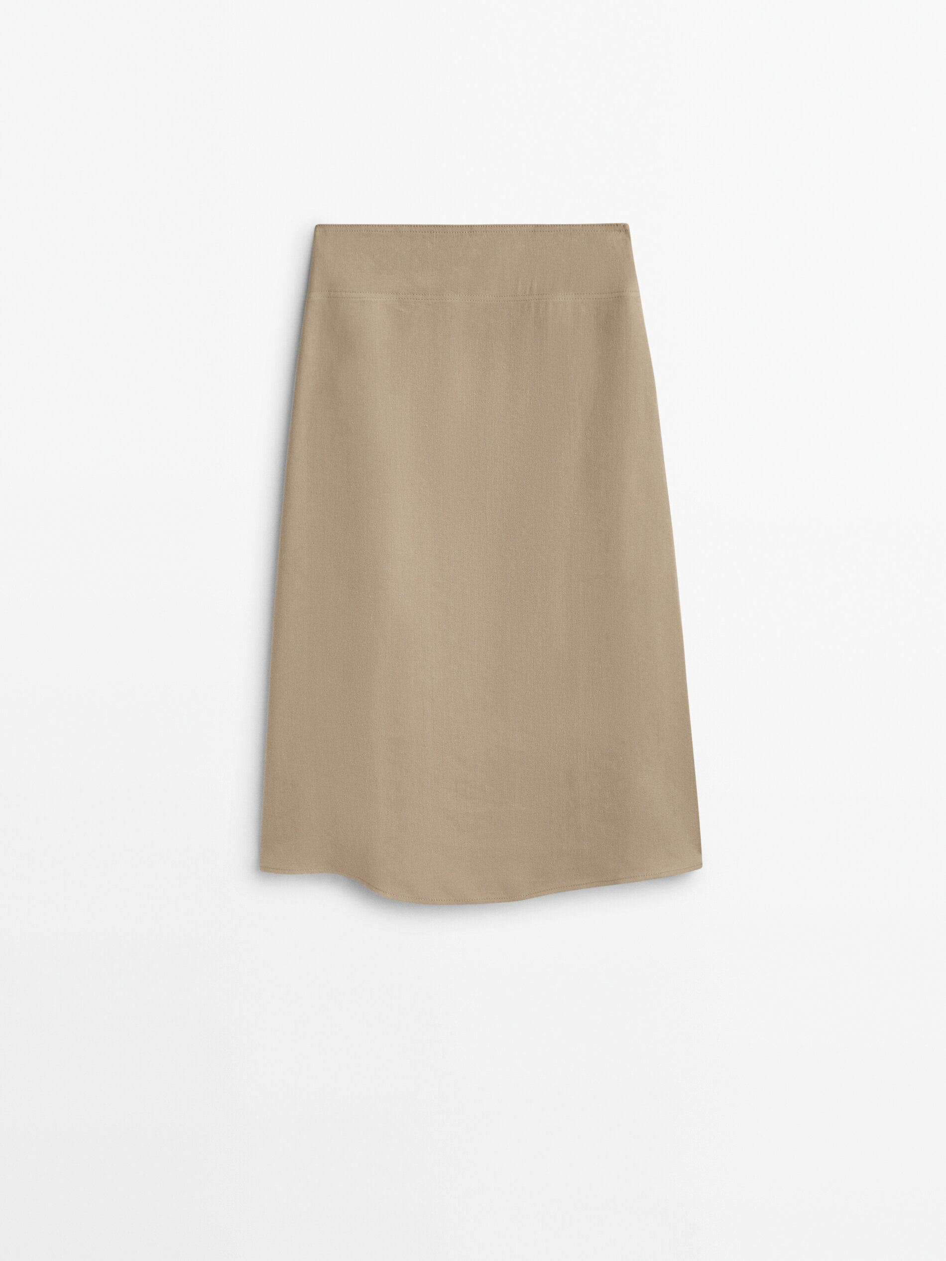 Falda lino pareo con hebilla - ARENA