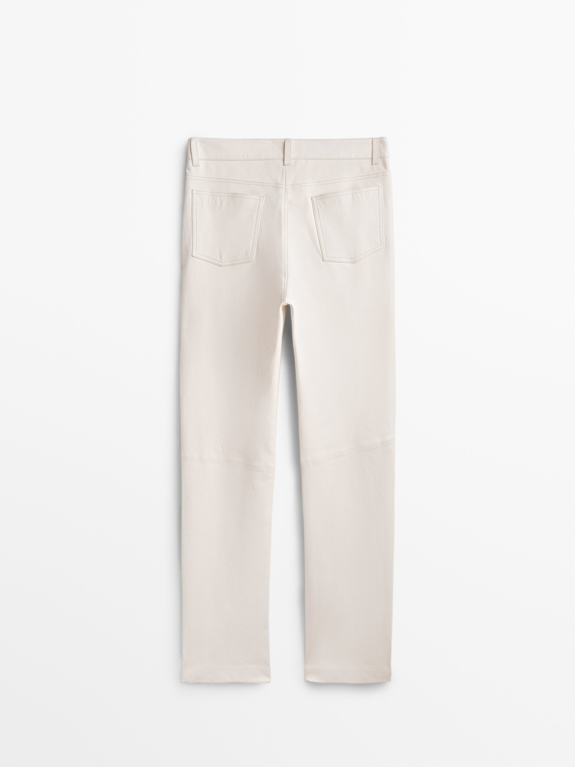 Pantalón piel napa - BLANCO
