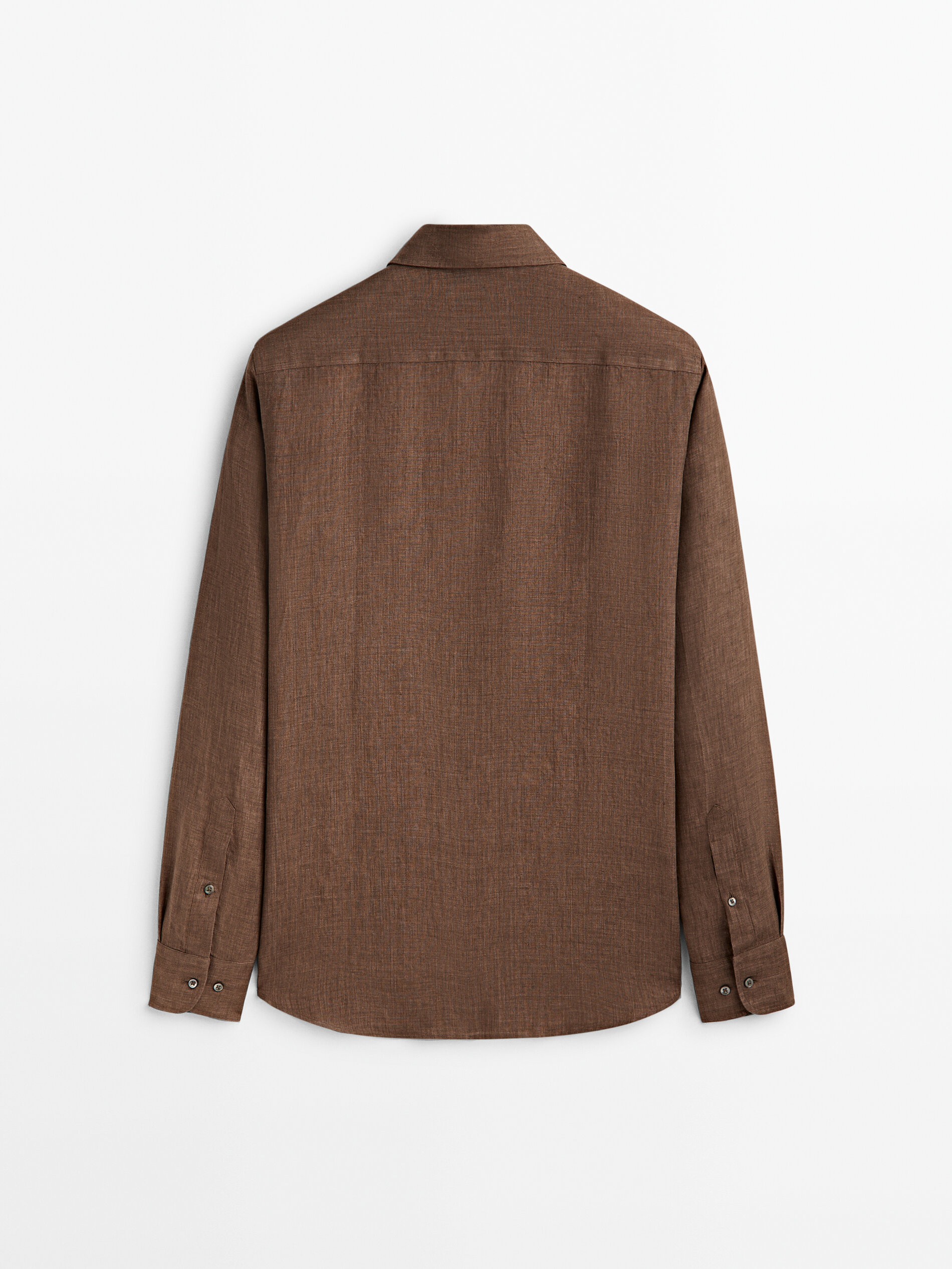 Camisa 100% lino delave regular fit - Lavado