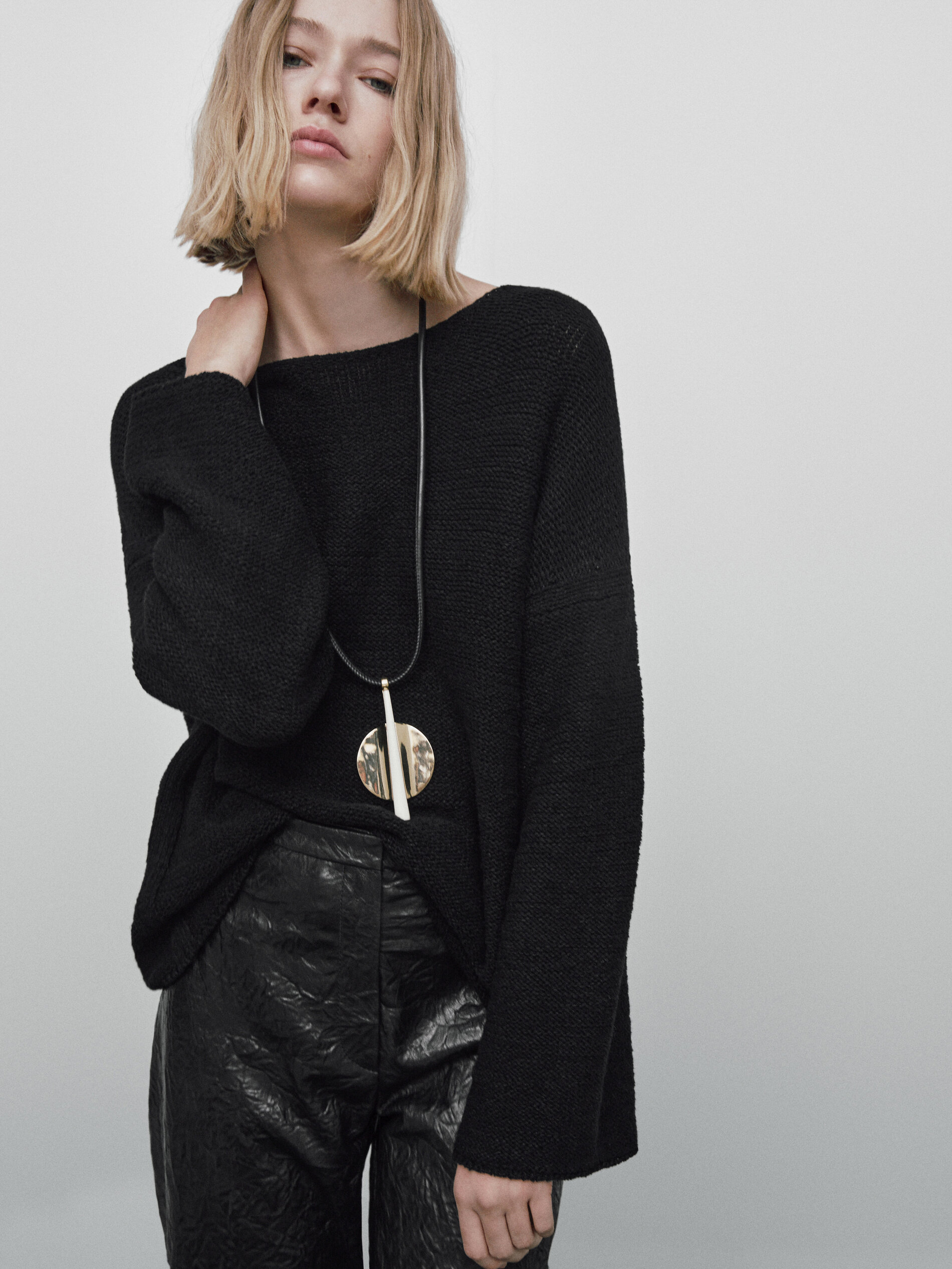 Jersey punto manga ancha Limited edition - NEGRO