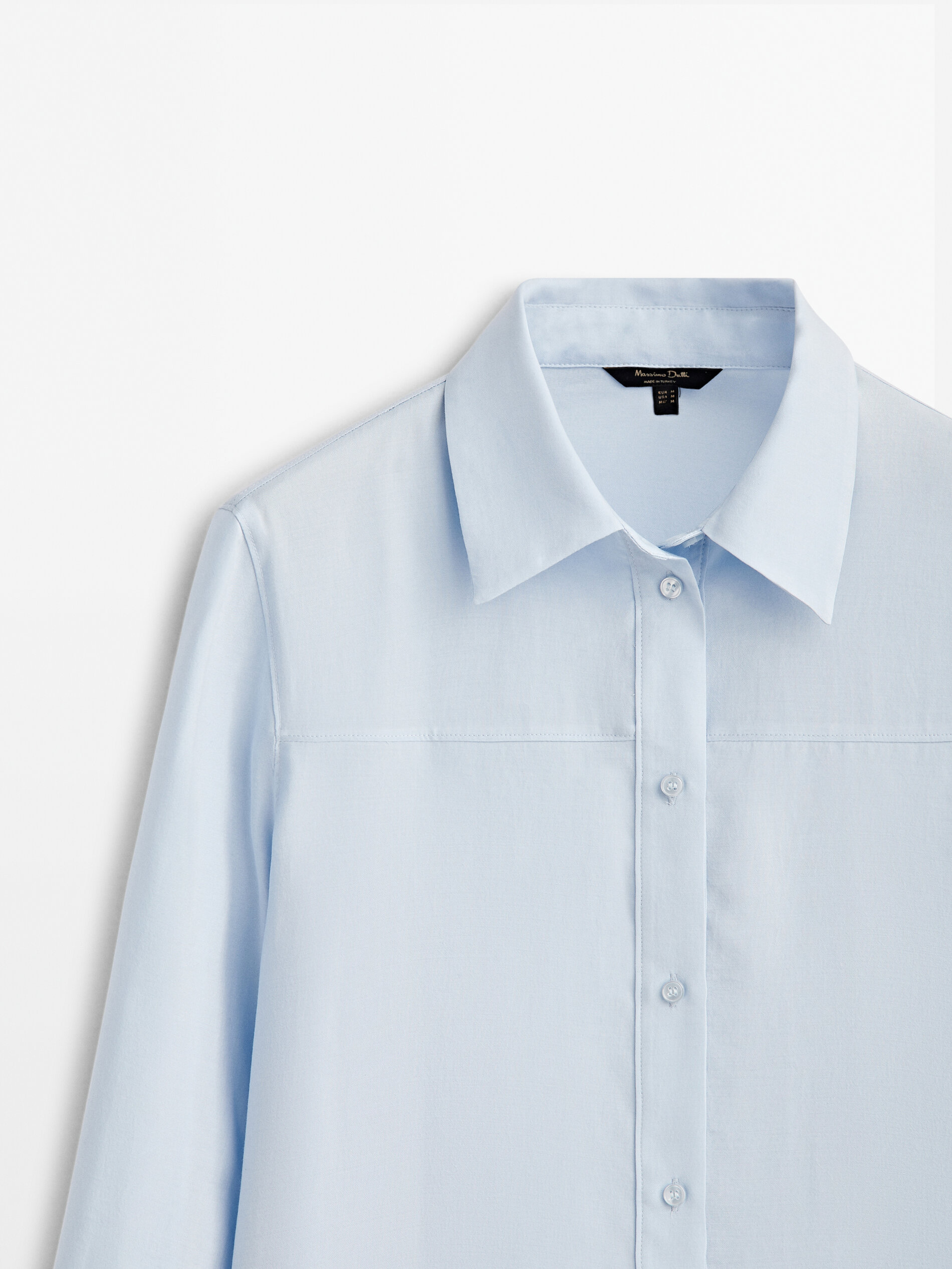 Camisa fluida - CELESTE