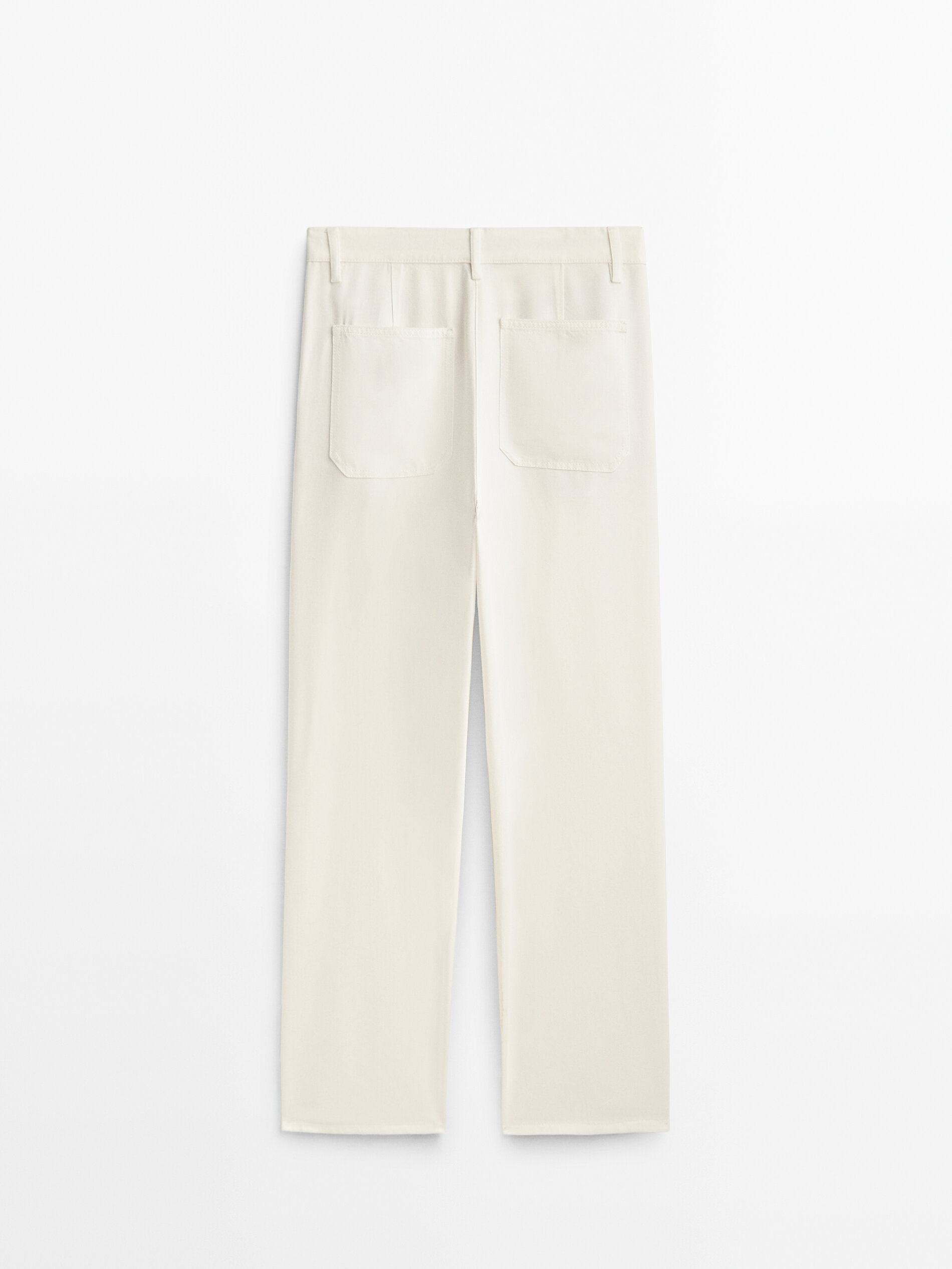 Pantalón fluido ancho lyocell - CRUDO