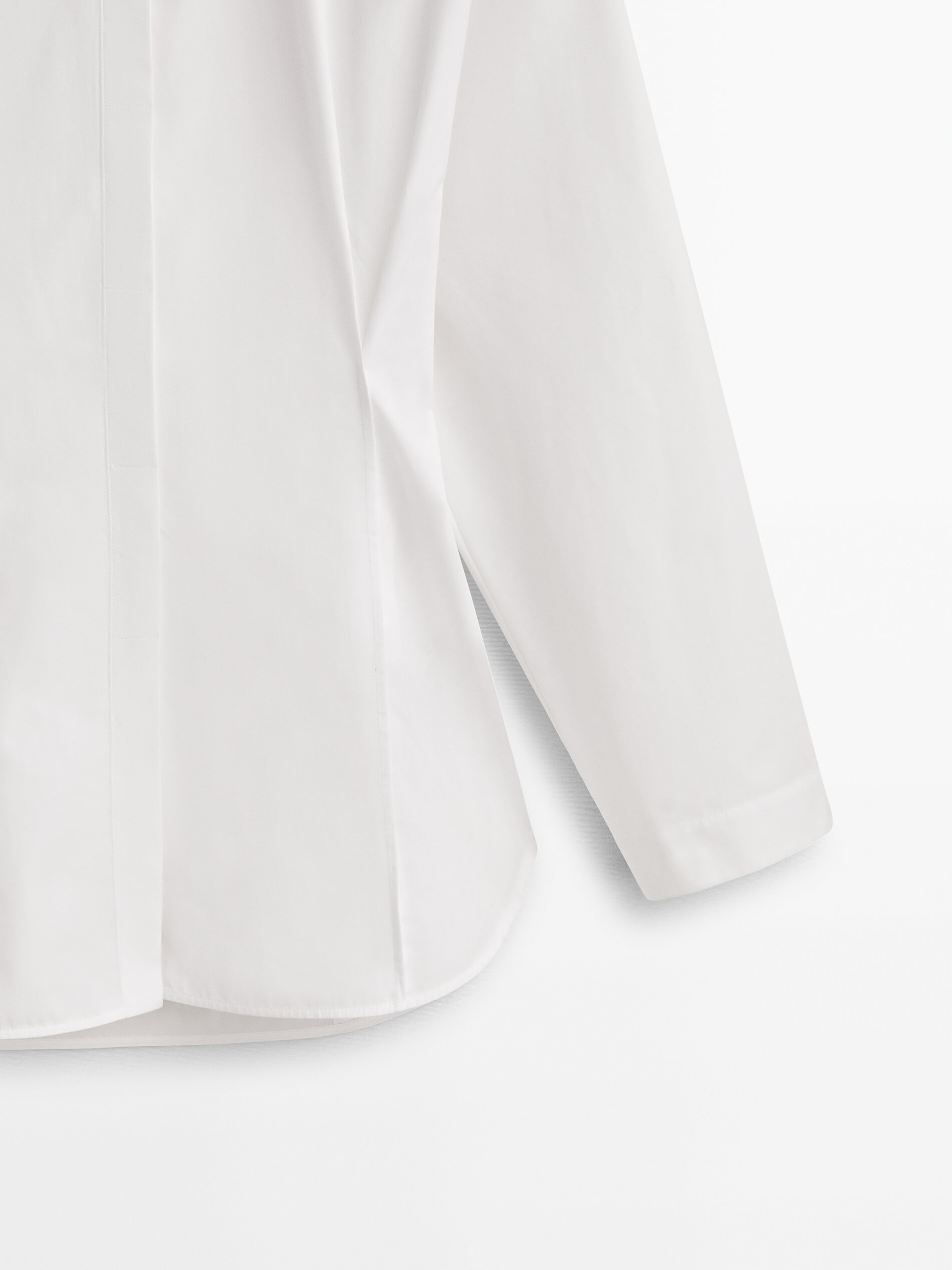 Camisa popelin pinzas - BLANCO