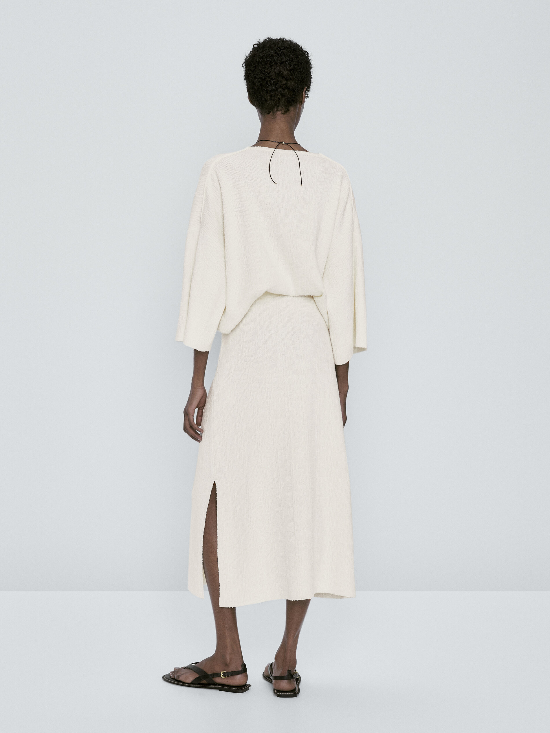 Falda punto estructura - CRUDO