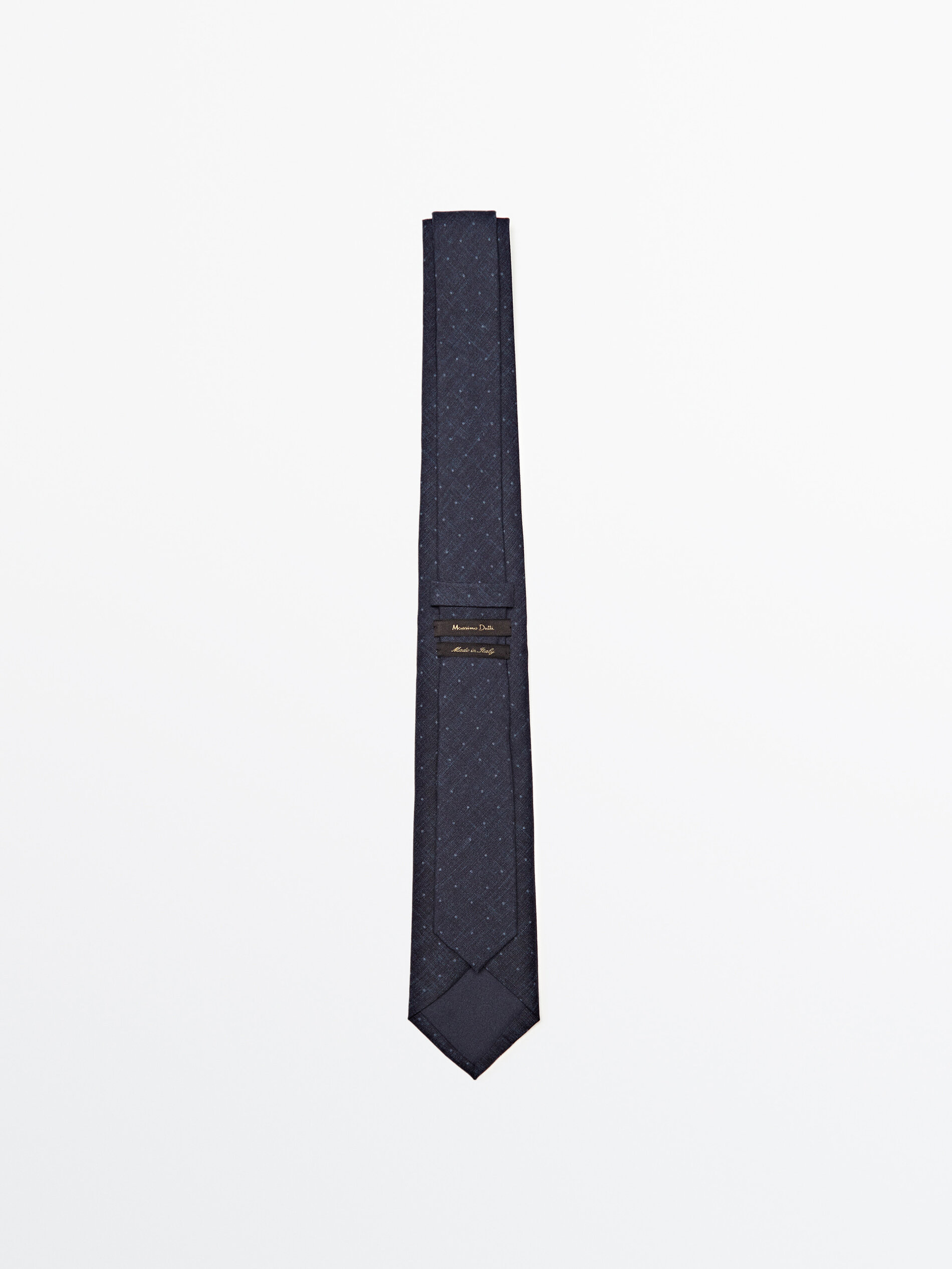 Corbata topos 100% seda - AZUL MARINO