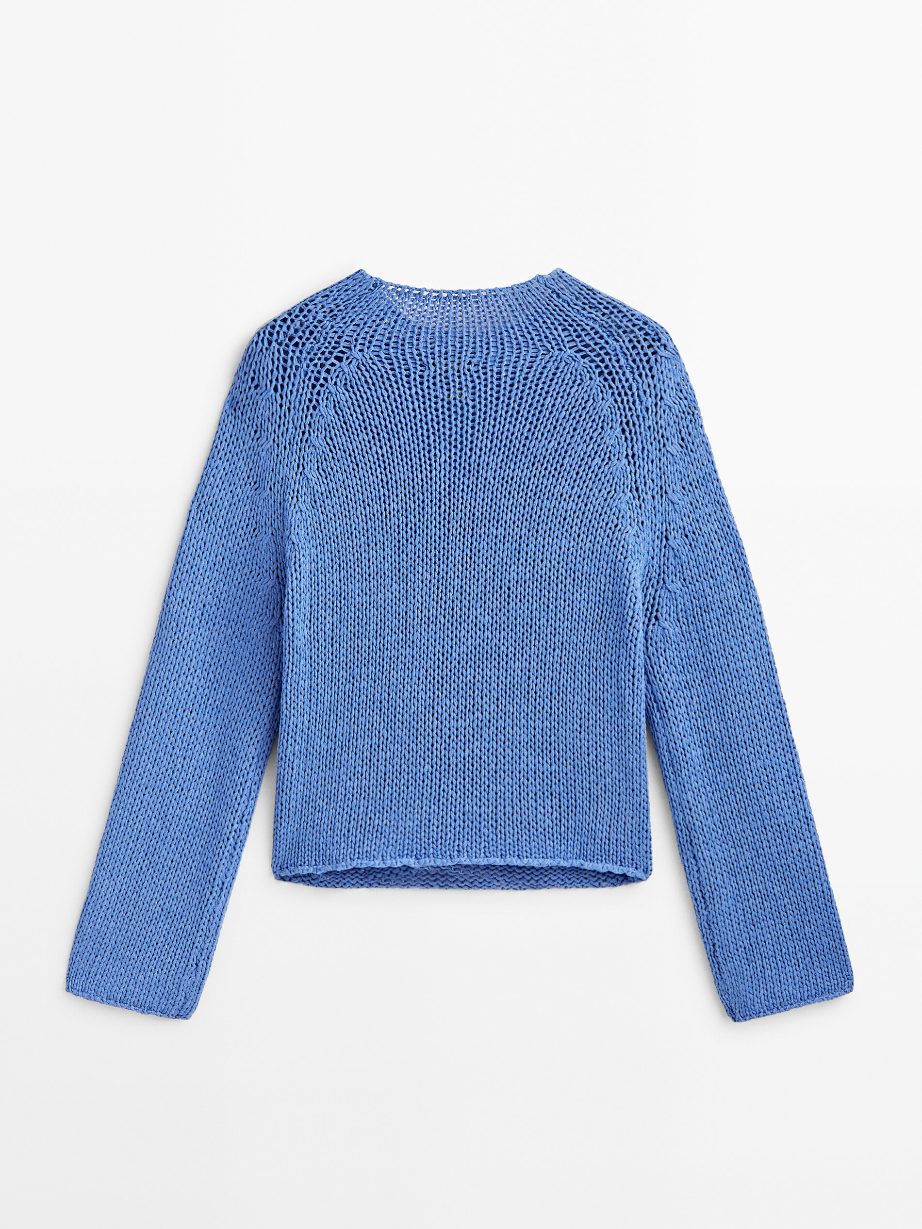 Jersey punto cropped - AZUL