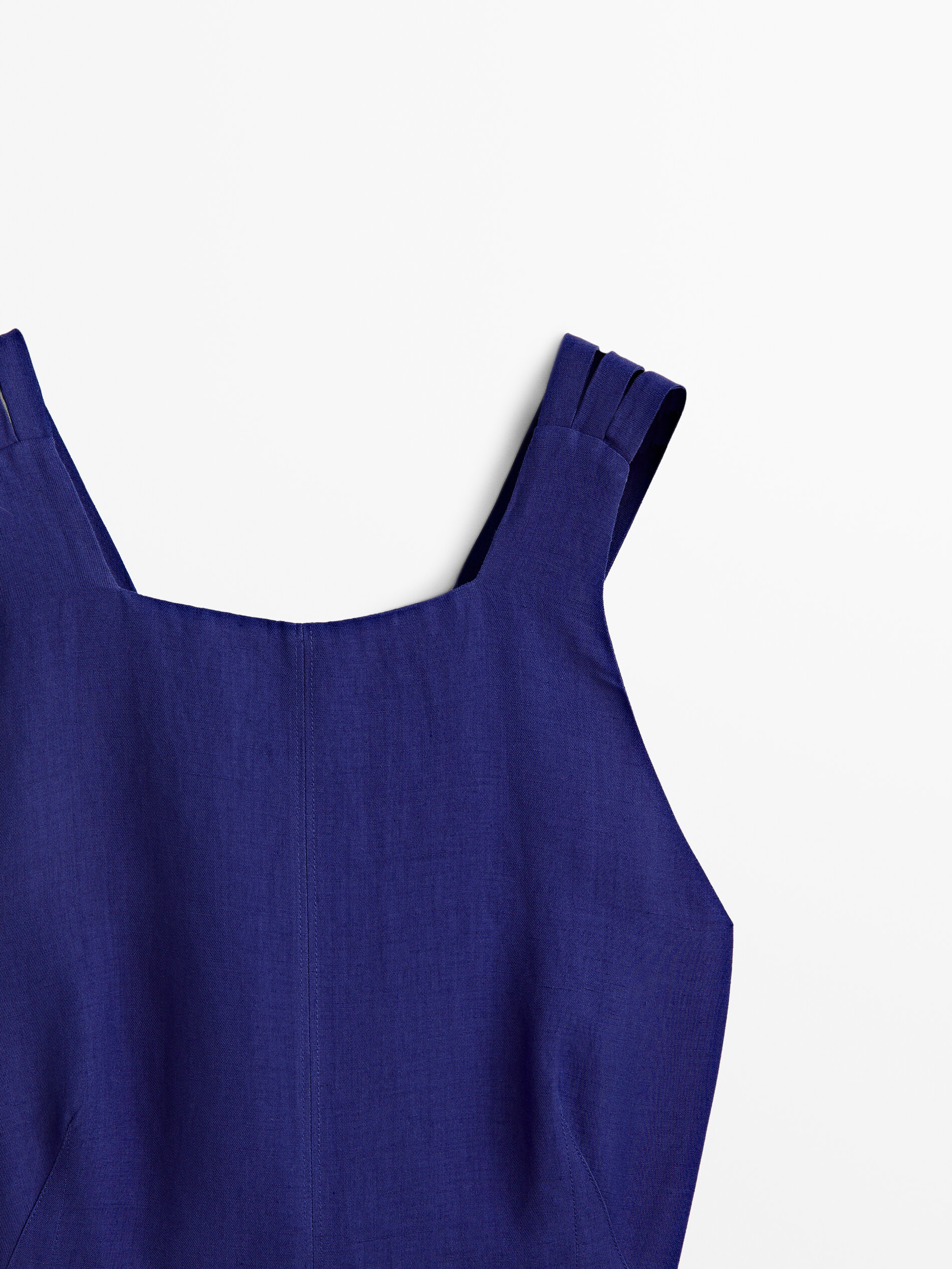 Vestido espalda cruzada - AZUL