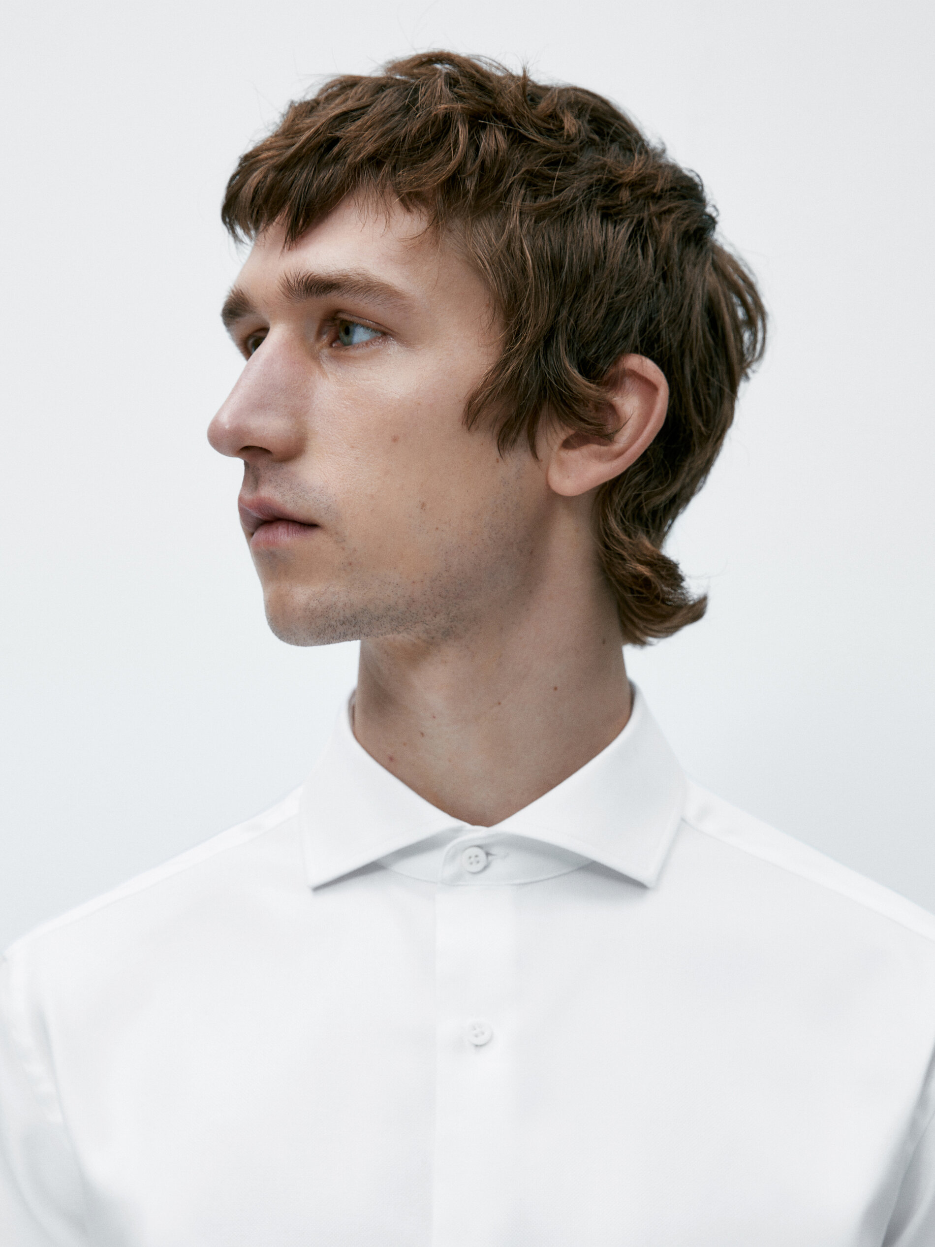 Camisa estructura easy iron slim fit - BLANCO