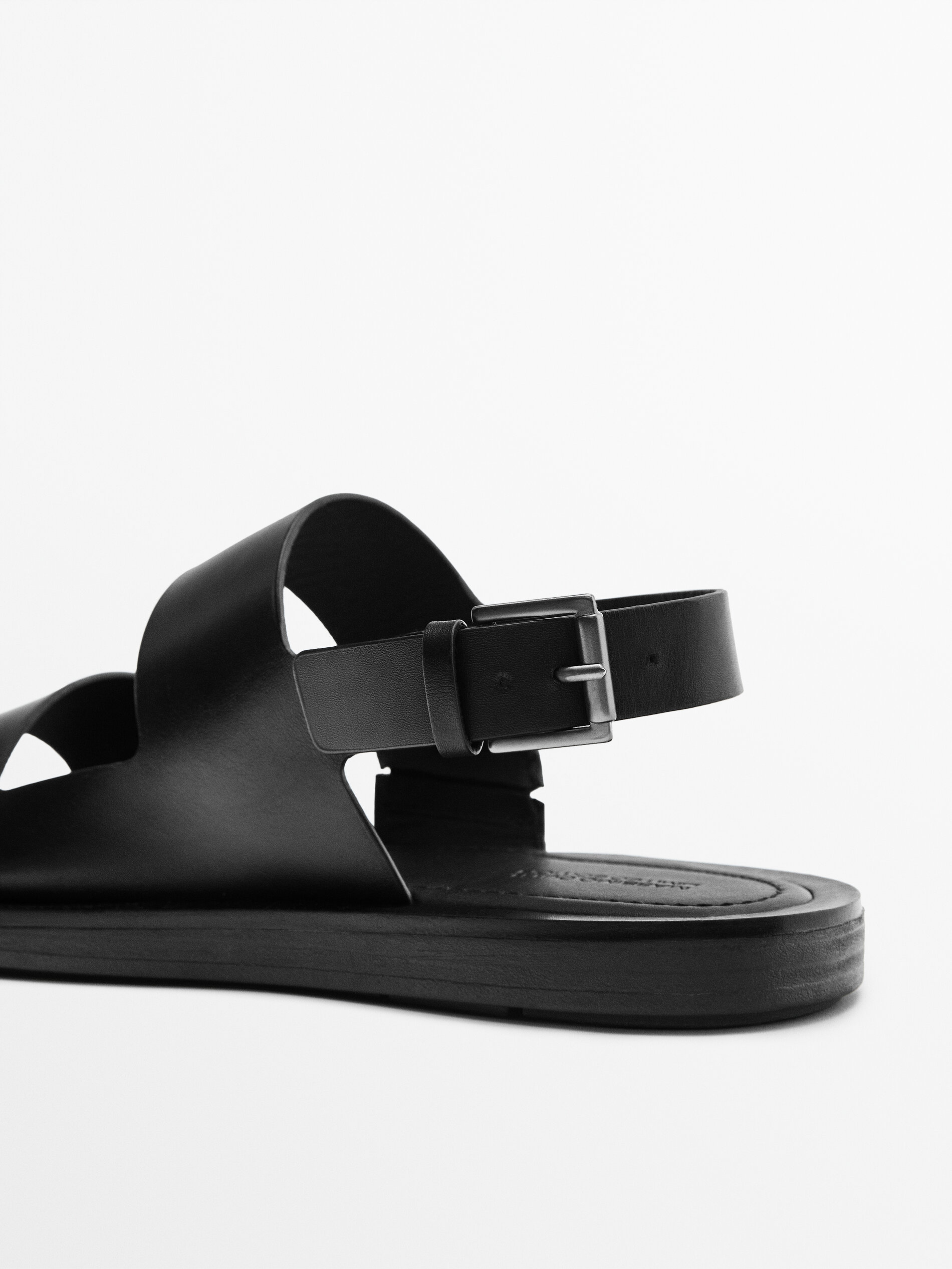 Sandalia piel negra - Limited Edition - NEGRO