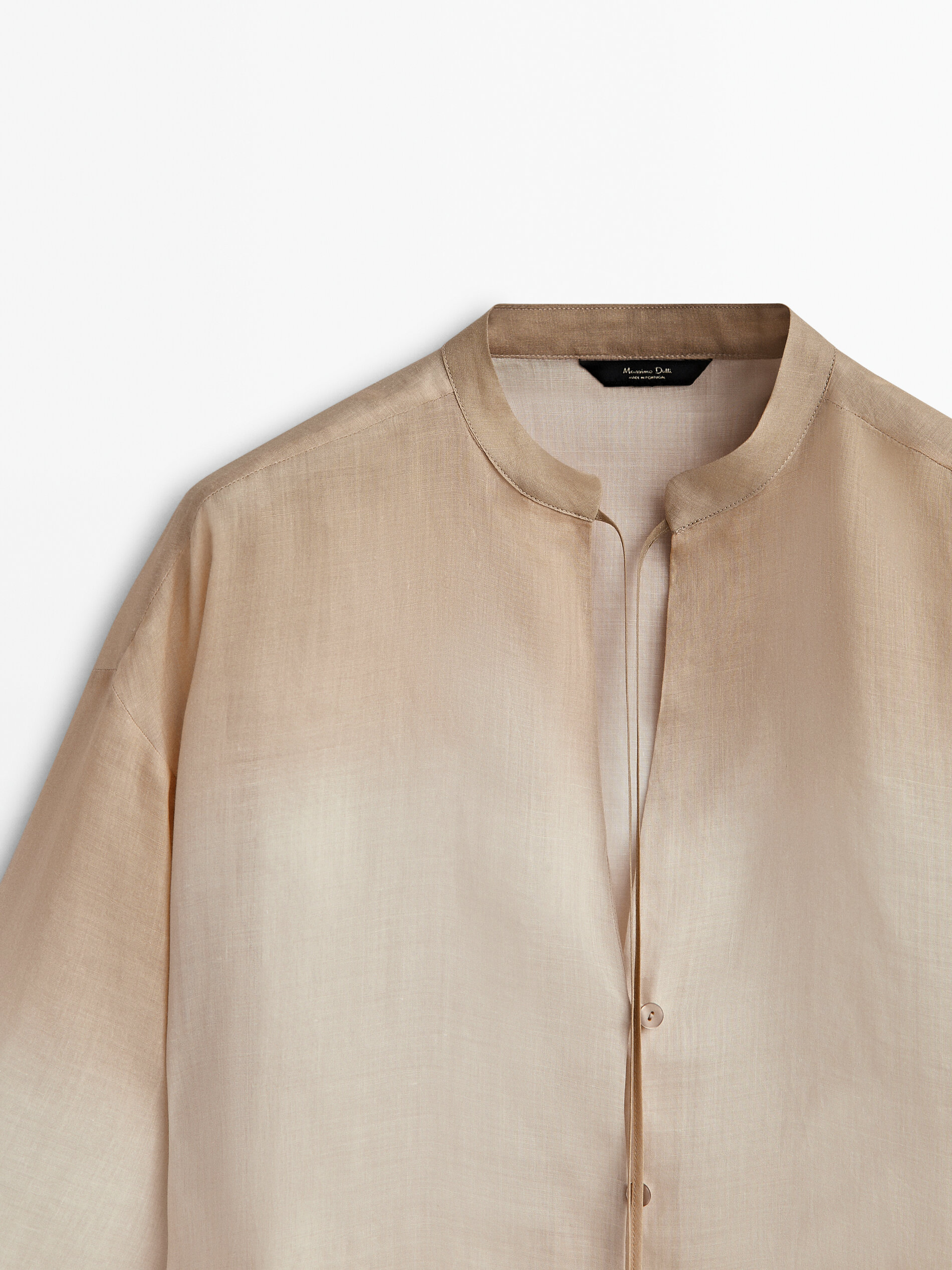 Vestido túnica ramio degradado - CRUDO