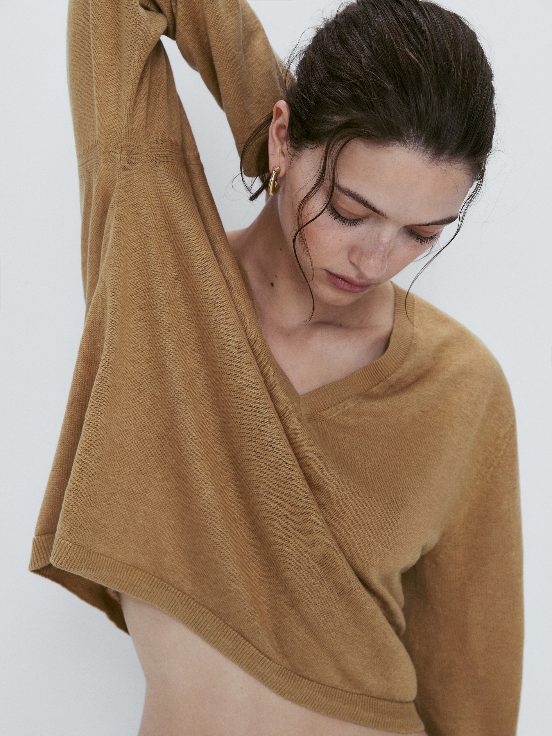 Jersey 100% lino cuello pico - ARENA