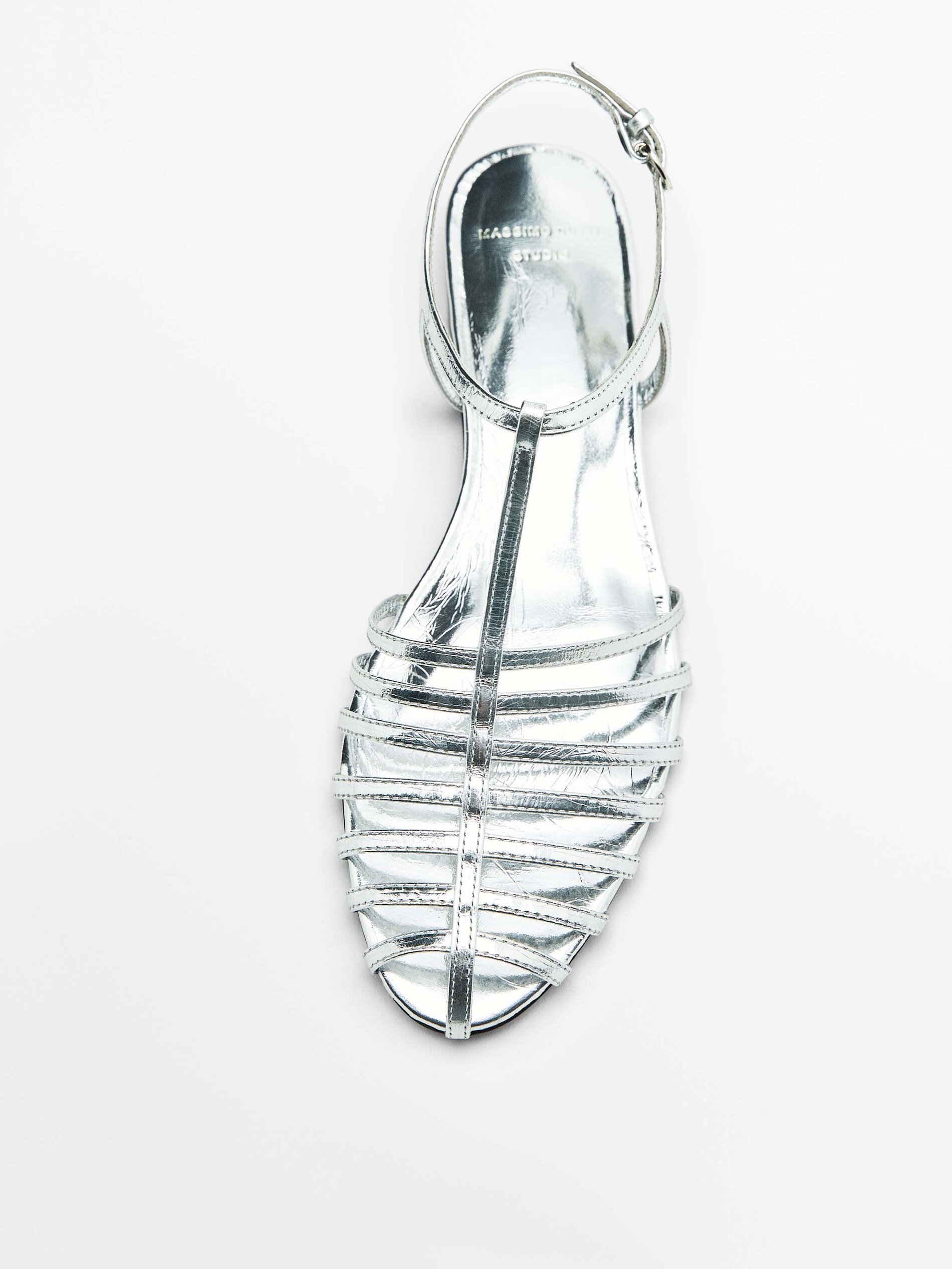 Cangrejera plana laminada - Studio - PLATA