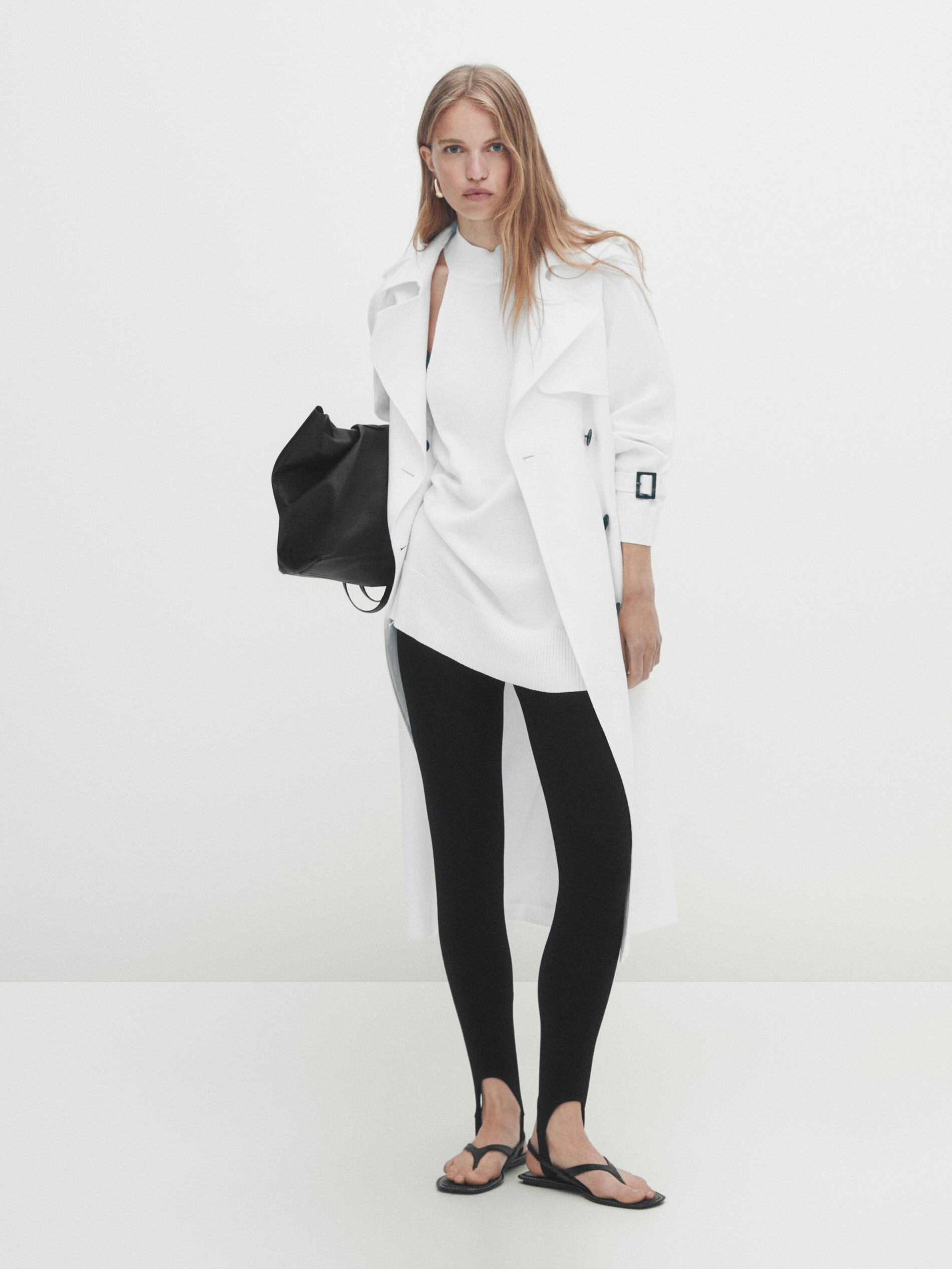 Pantalón legging negro fuseau - NEGRO